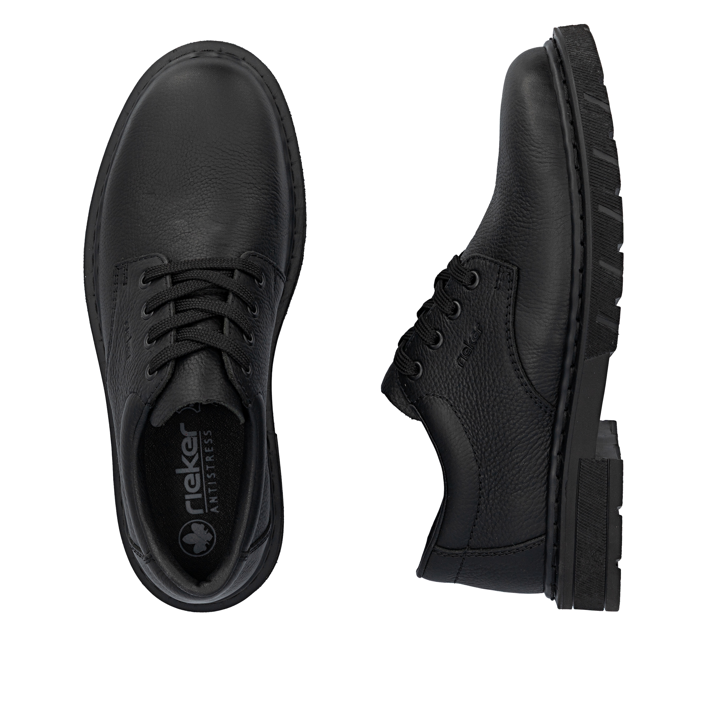 Rieker Schnürschuh  Halbschuh, Basic-Schnürer, mit Profilsohle und Lederinnensohle