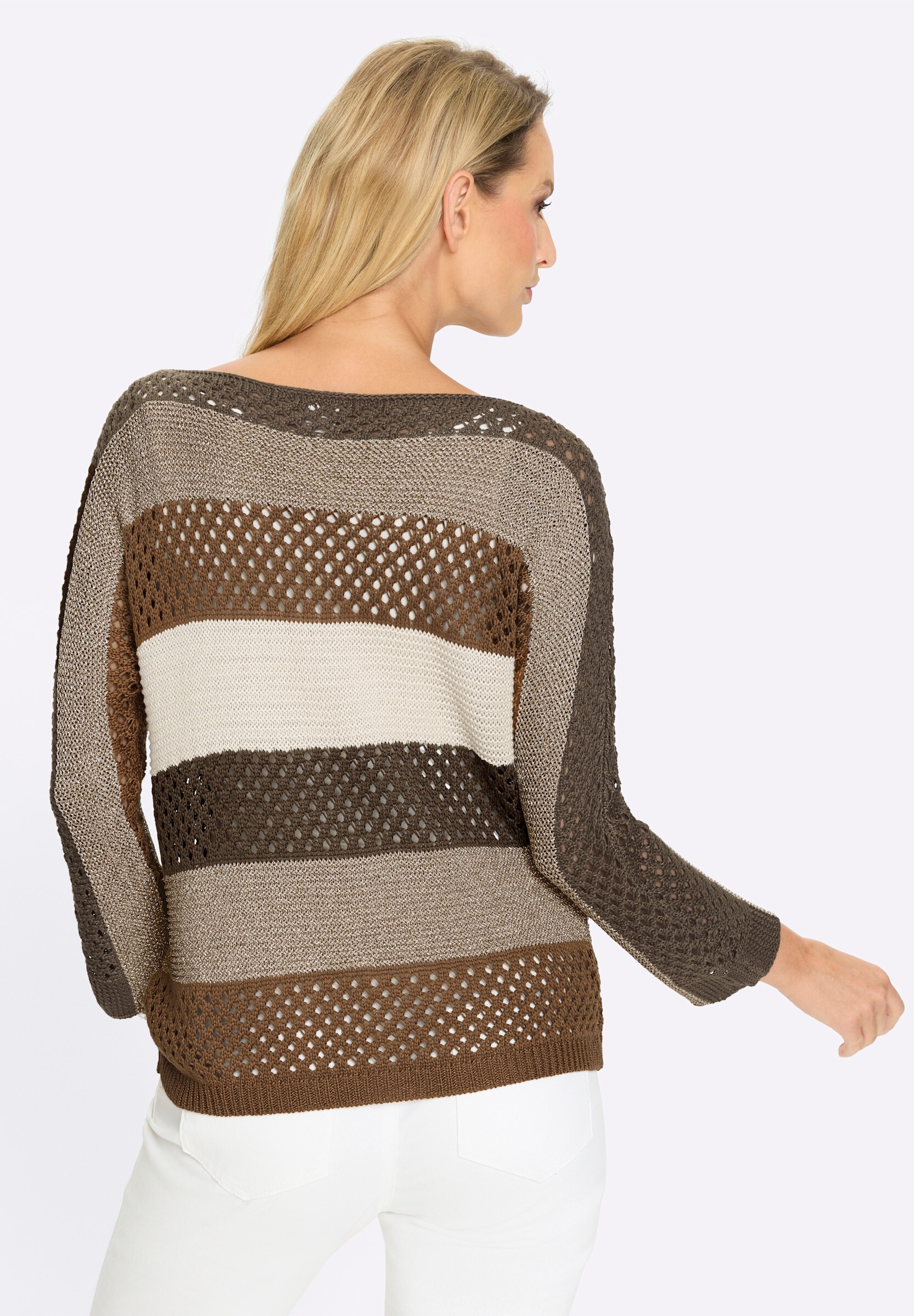 heine Strickpullover »Pullover Ajourpullover«