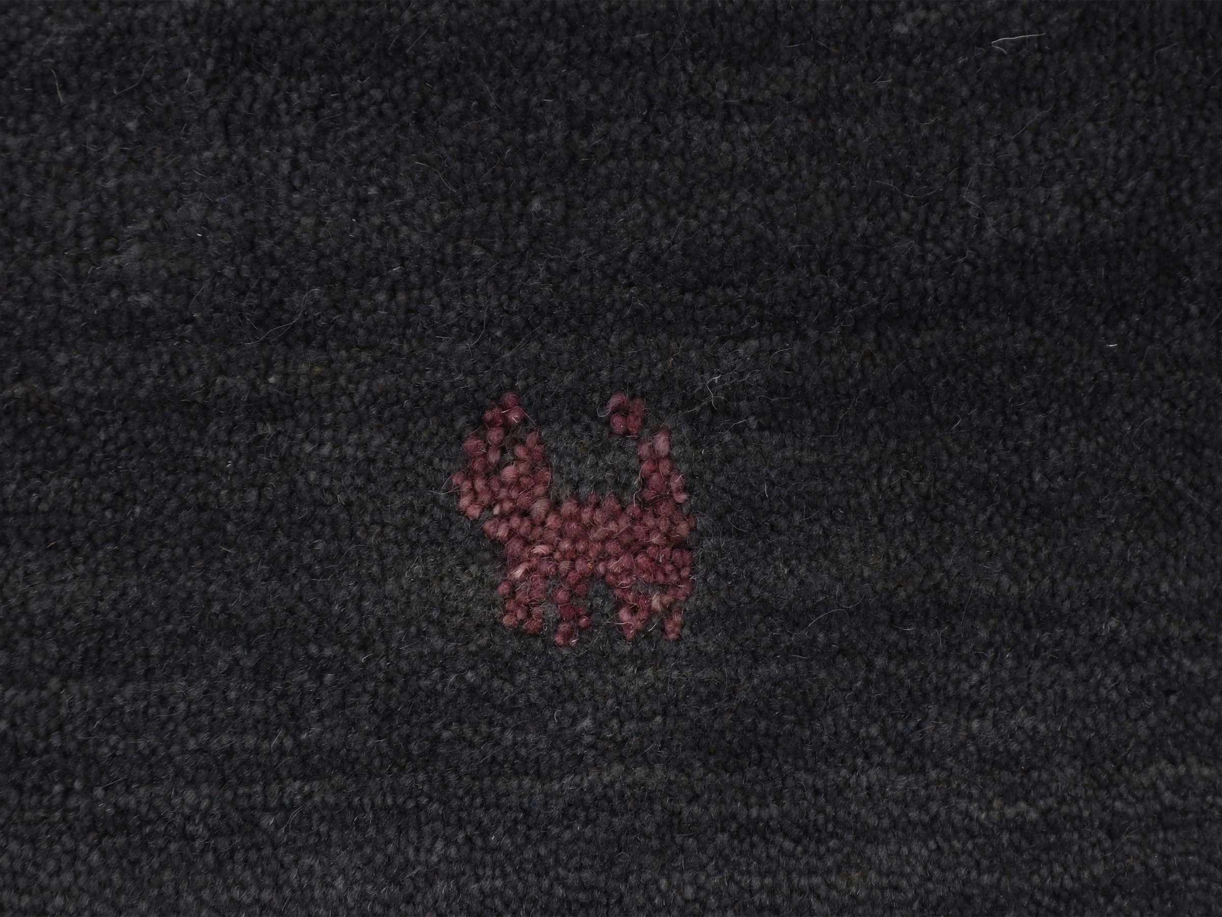 carpetfine Wollteppich »Gabbeh Uni«, rund, 15 mm Höhe, reine Wolle handgewebt, Gabbeh Tiermotiv warmes Raumklima viele Größen