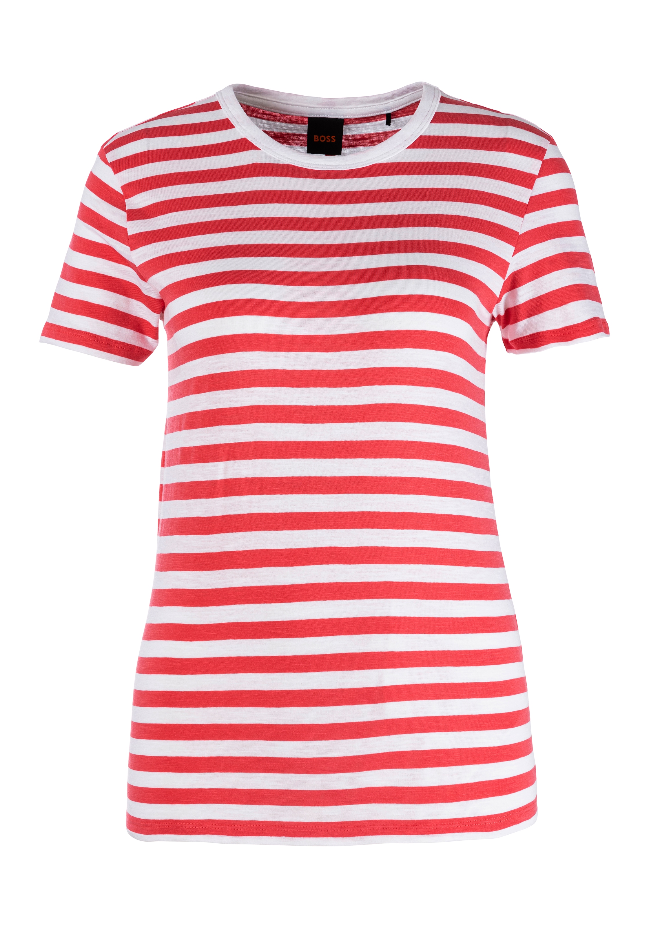 T-Shirt »C_Esla_Striped Premium Damenmode«, im gestreiften Design