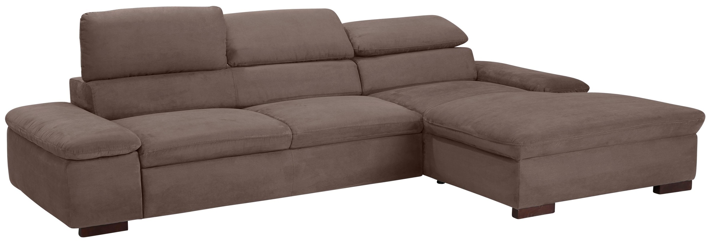 Home affaire Ecksofa »Alberto L-Form«, mit Kopfteilverstellung, wahlweise mit Bettfunktion