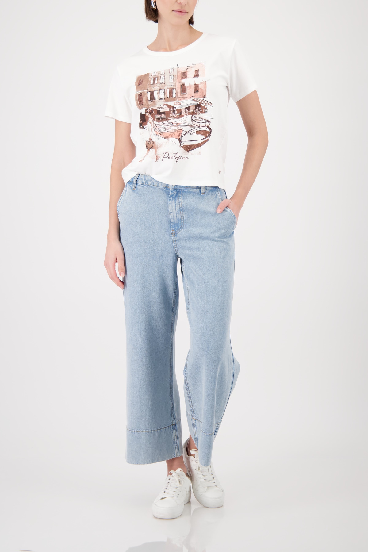 Monari T-Shirt »Shirt City« Regular fit mit City-Print