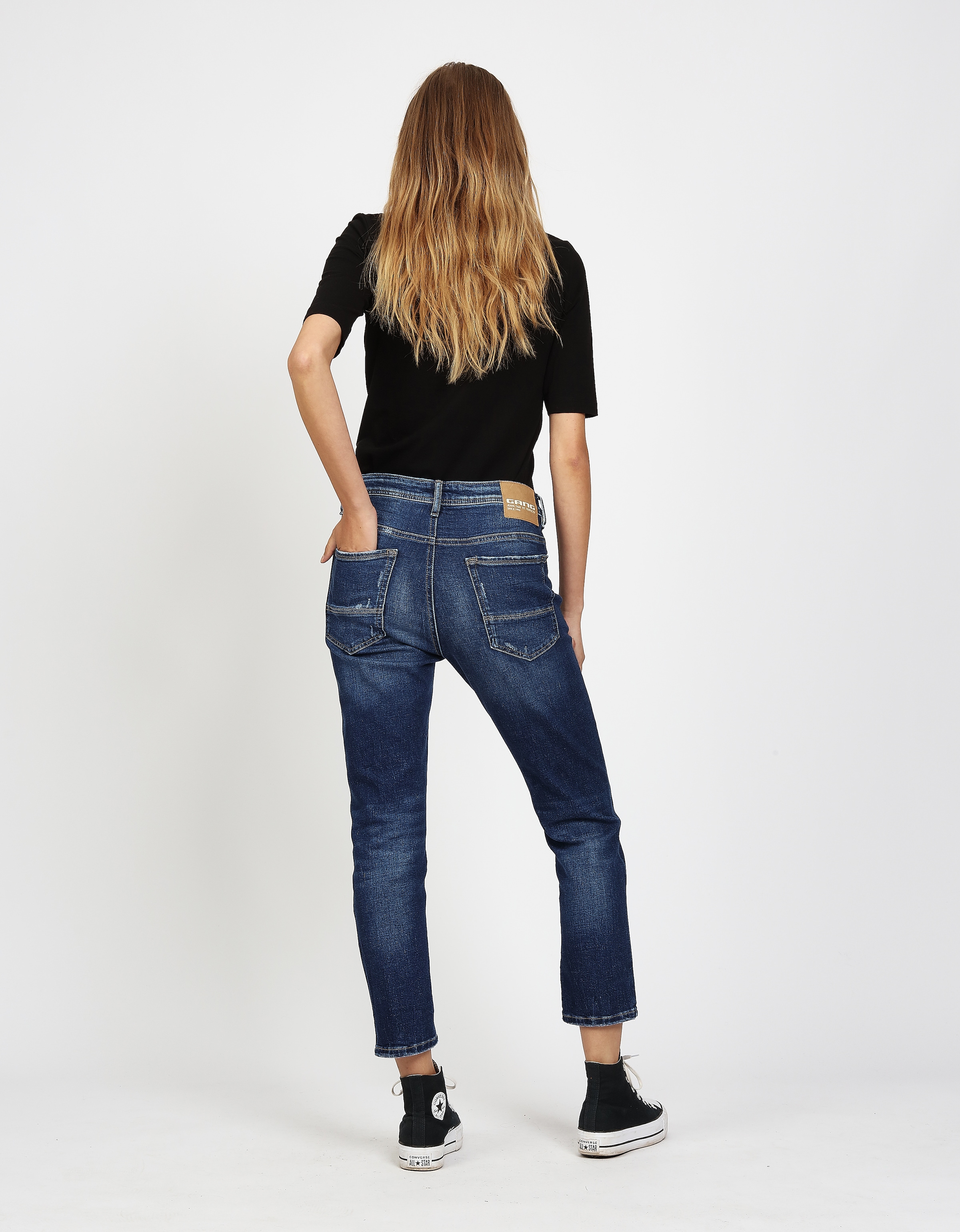 GANG Boyfriend-Jeans »94NICA CROPPED« mit geraden und verkürzten Beinverlauf