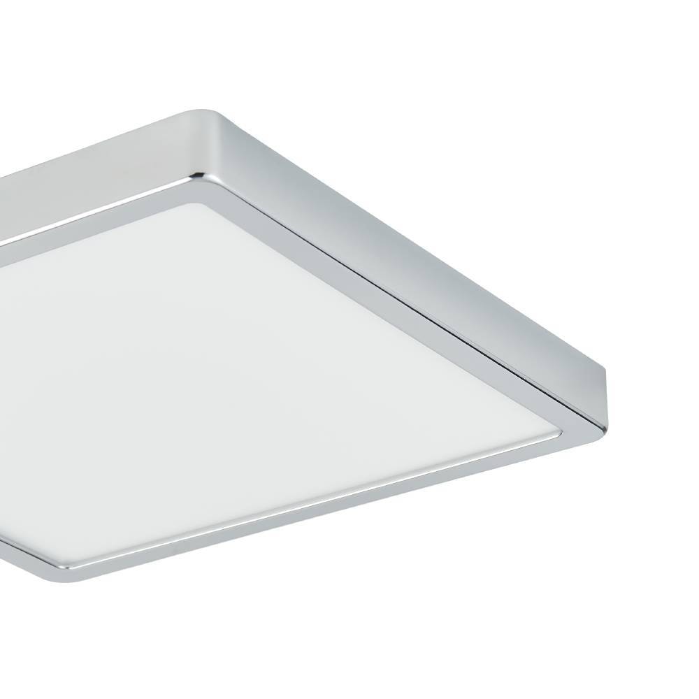 EGLO Deckenleuchte »FUEVA 5 Deckenlampe, IP44, geringe Aufbauhöhe, 20 Watt, Quadrat« LED-Modul 1 Stk. Neutralweiß Aufbauleuchte, Badezimmer, Bad-Deckenlampe, modern,  28,5x28,5x2,8cm