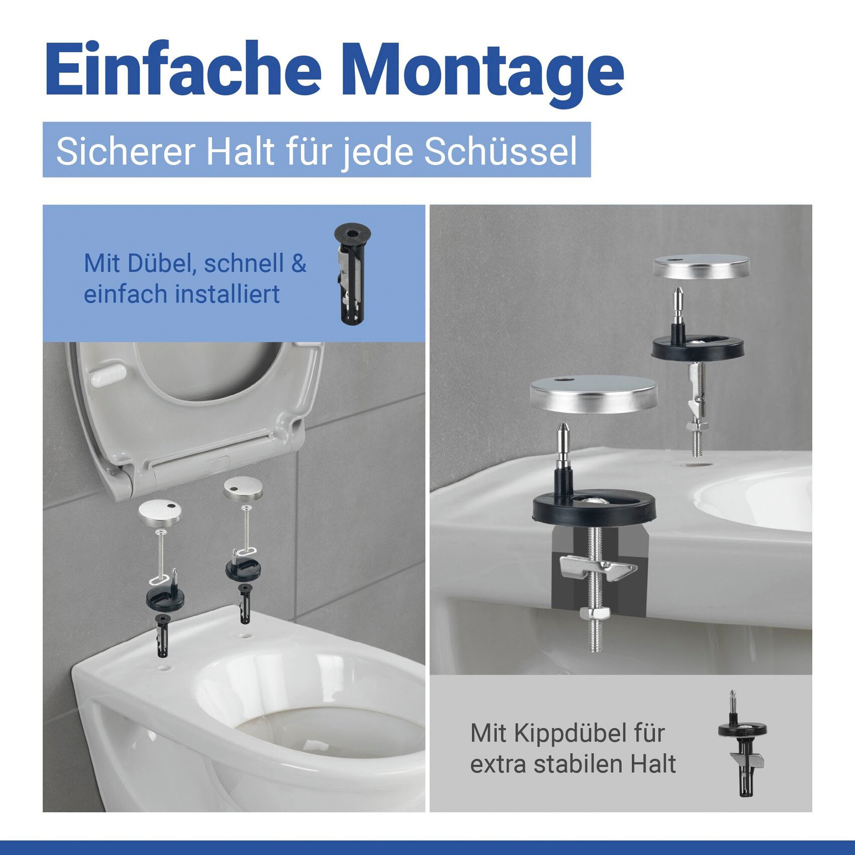 WENKO WC-Sitz »Samos Concrete«