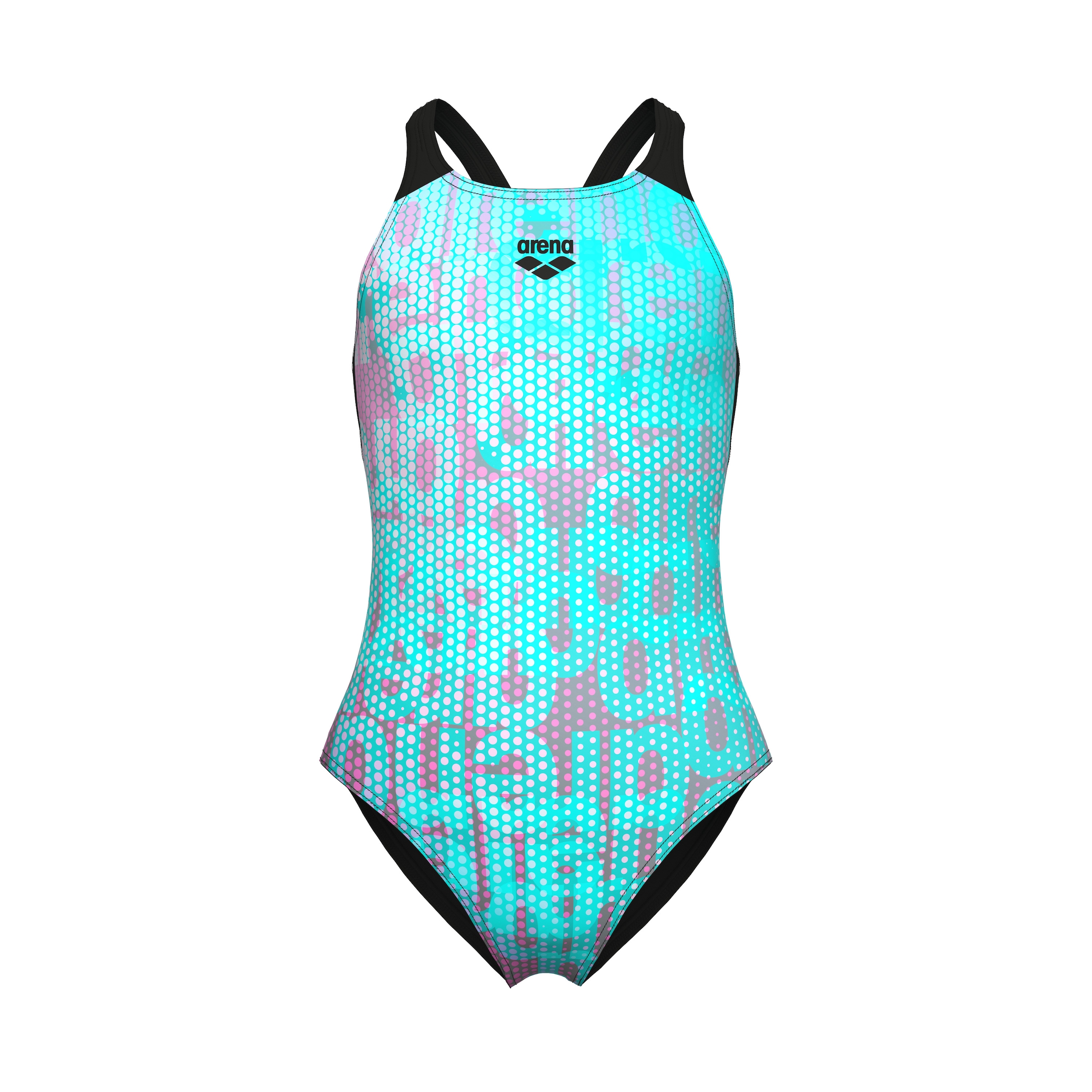 Arena Badeanzug »G ARENA MULTI COLOURS SWIMSUIT V BACK für Mädchen« für intensives Schwimmtraining, sportlicher Stil