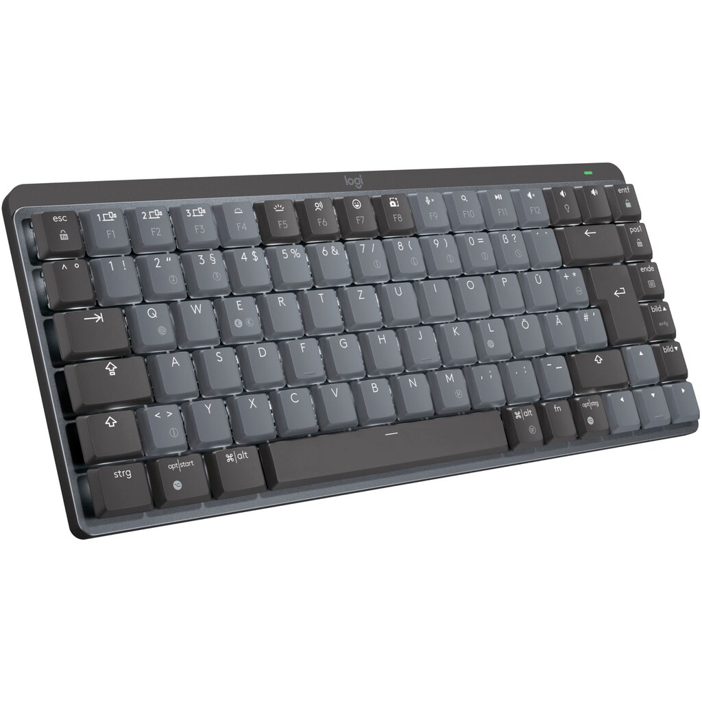 Logitech Tastatur MX Mechanische kabellose Mini-Tastatur mit Beleuchtung