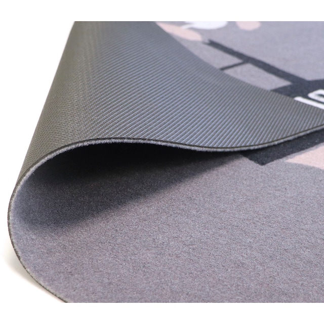 Primaflor-Ideen in Textil Fußmatte »HOMEMADE«, rechteckig, Grillmatte ideal  als Bodenschutz, mit Spruch, rutschhemmend, waschbar