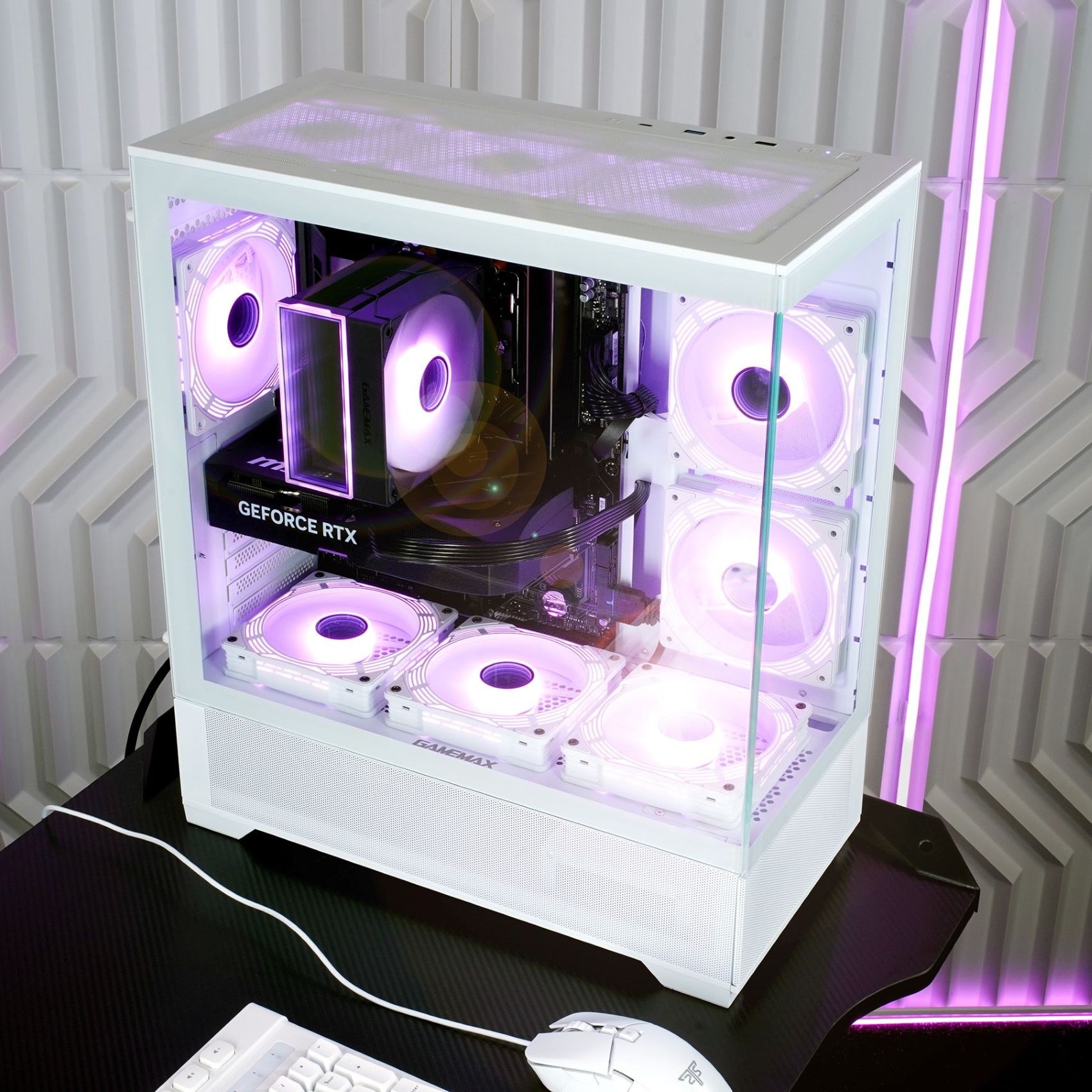 GAMEMAX Gaming-PC »Vista AW 8026 AMD Ryzen 5 7500F 16GB DDR5 1TB SSD RTX 5060« Windows 11, DDR5 RAM