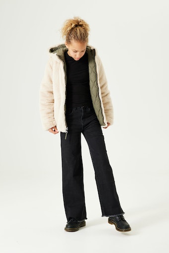 Wendejacke, mit Kapuze, - ein Teil, zwei Looks