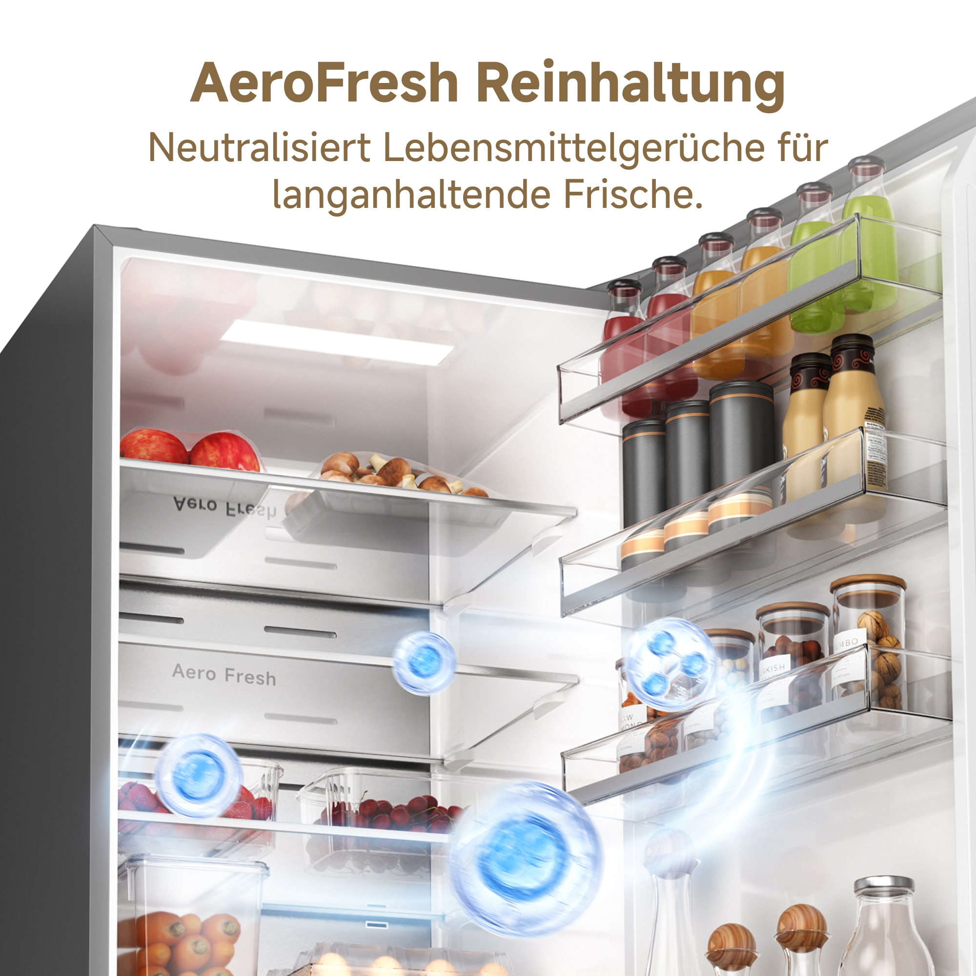 Dreame Kühl-/Gefrierkombination »DRB450WMBCEU« 201 cm hoch 59,5 cm breit Viel Platz, Leise, Modernes Design