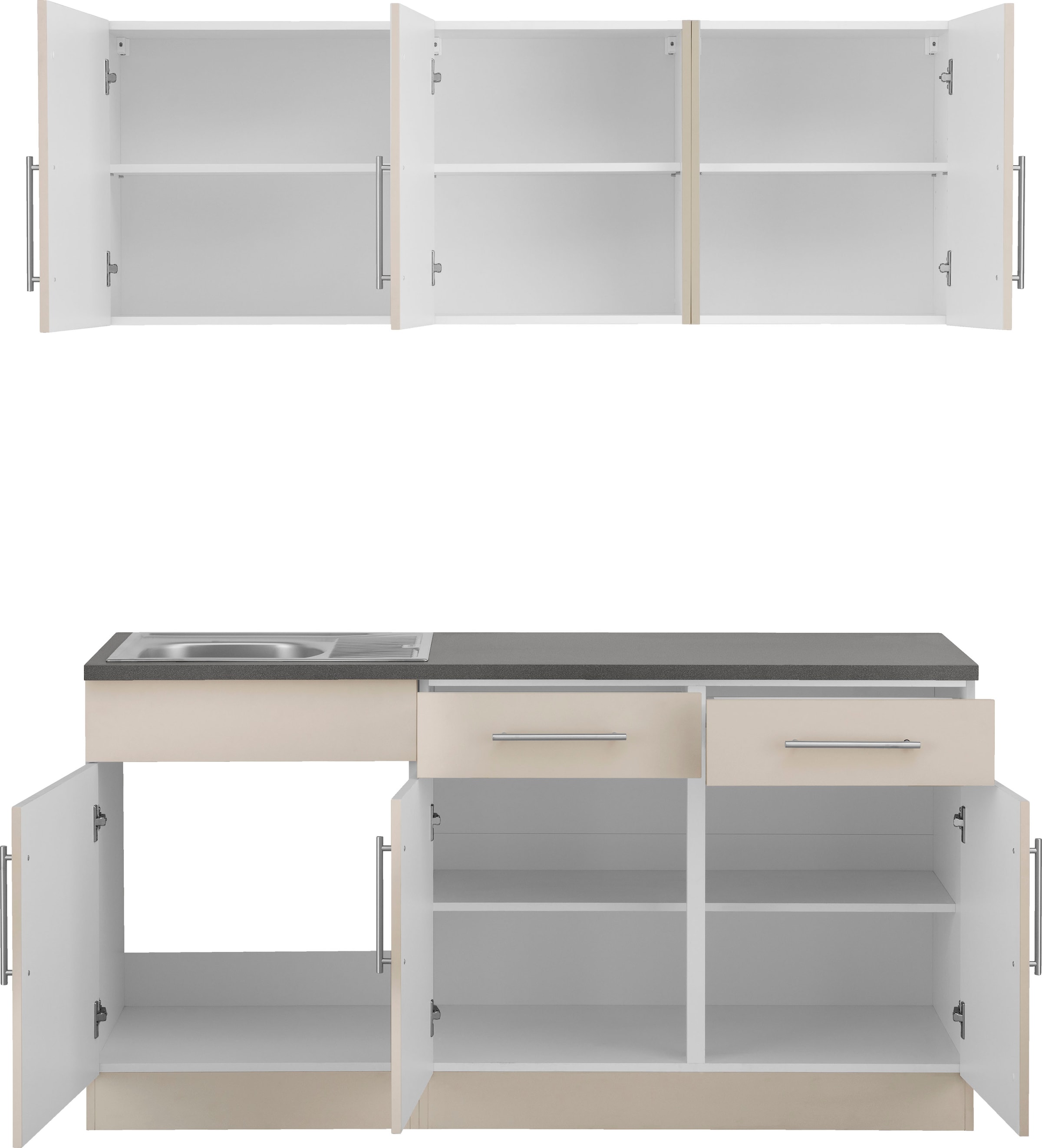 wiho Küchen Pantryküche »Cali«, ohne E-Geräte, Breite 160 cm