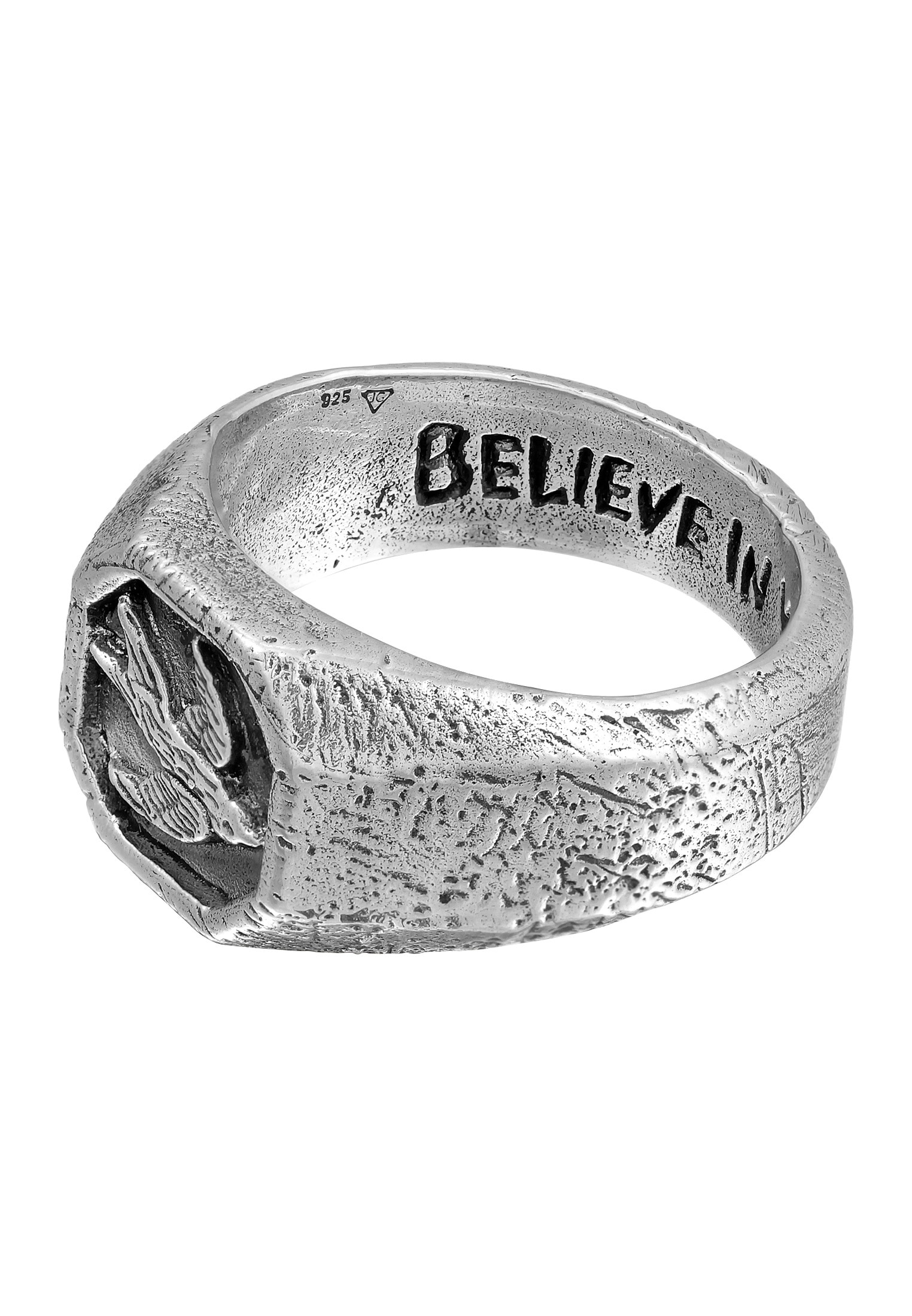 HAZE & GLORY Siegelring »Ring Schwalbe Siegelring Vintage 925 Silber«
