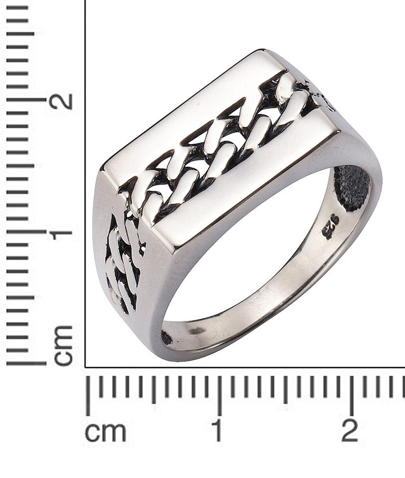 Firetti Fingerring »Schmuck Geschenk Silber 925 Silberring Panzerkette«