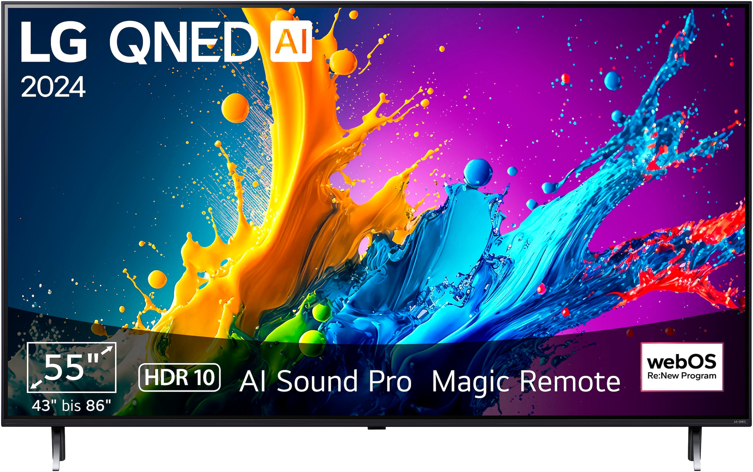 QNED-Fernseher »55QNED80T6A«, 4K Ultra HD, Smart-TV