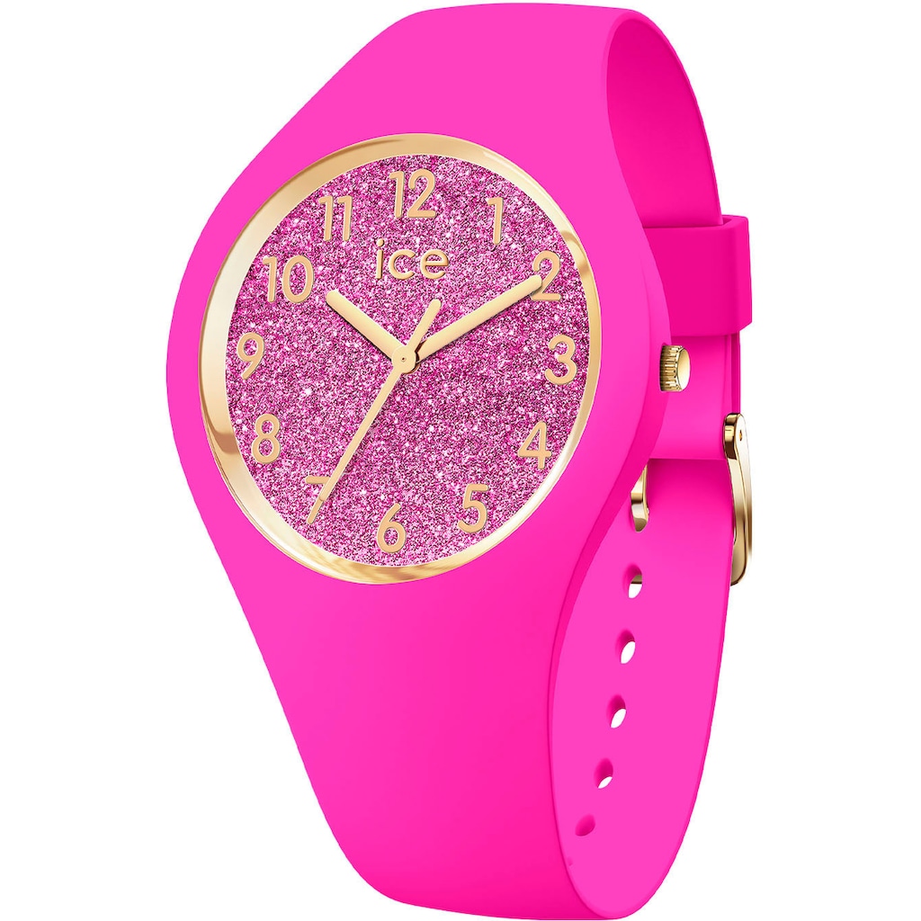 ice-watch Quarzuhr »ICE glitter Neon pink Small 3H 021224«
