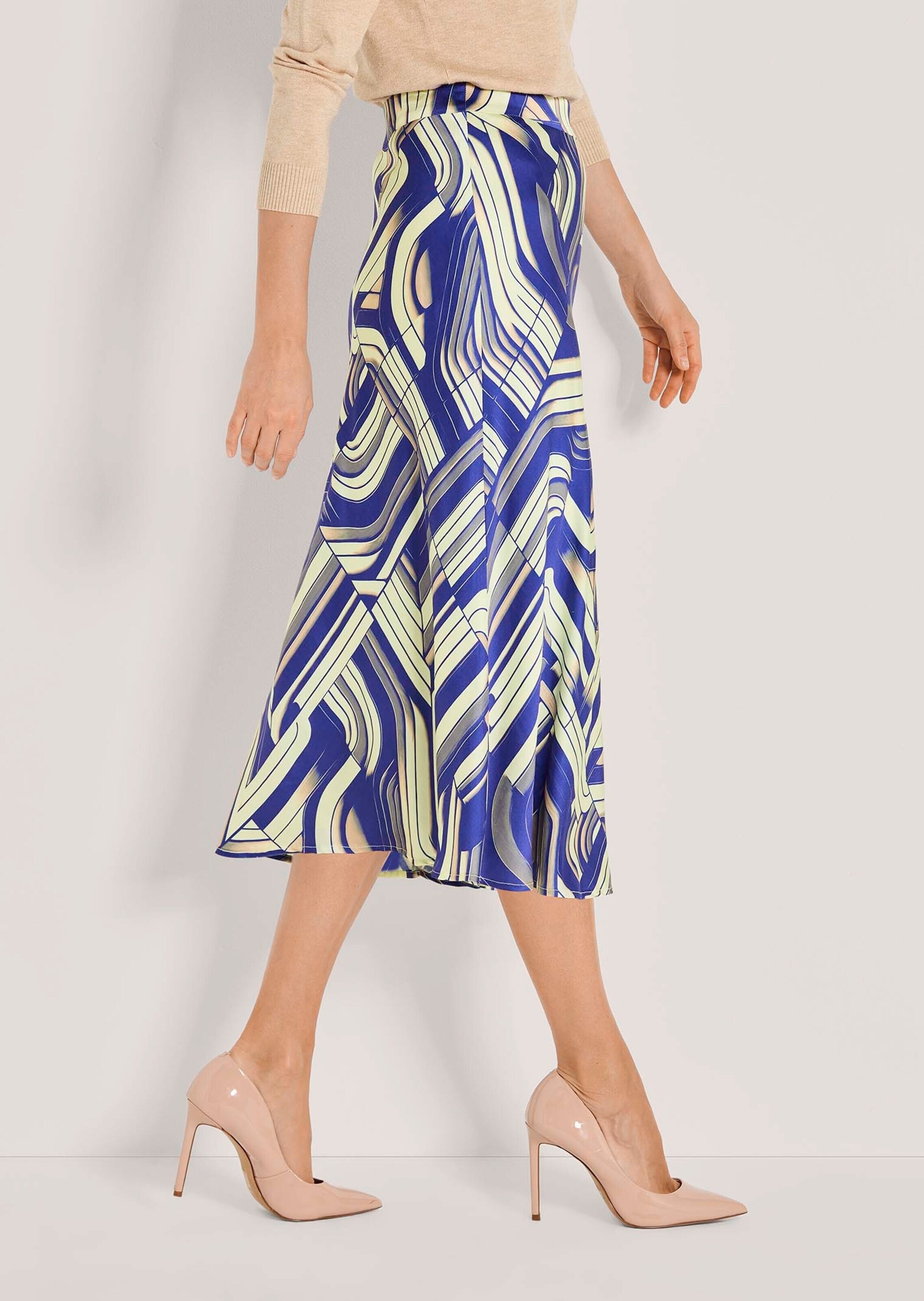 MADELEINE Midirock »Midirock Grafischer Rock mit 70er-Jahre-Flair«