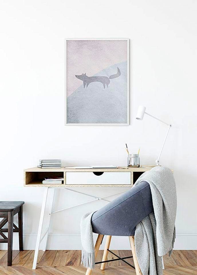 Komar Bild »Wild and Free Fox« Tiere 1 Stk. tlg. Wandbild zur Dekoration - ohne Rahmen