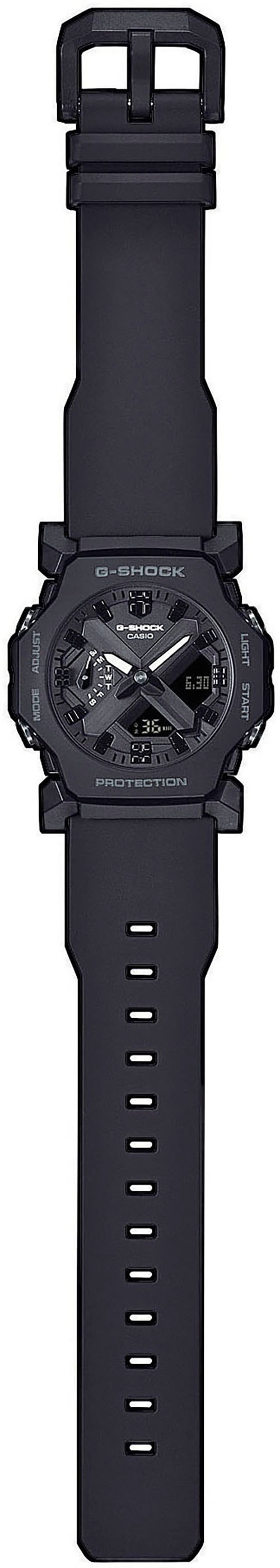 CASIO G-SHOCK Chronograph Quarzuhr, Armbanduhr, Herrenuhr, Resinarmband, automatischer Kalender