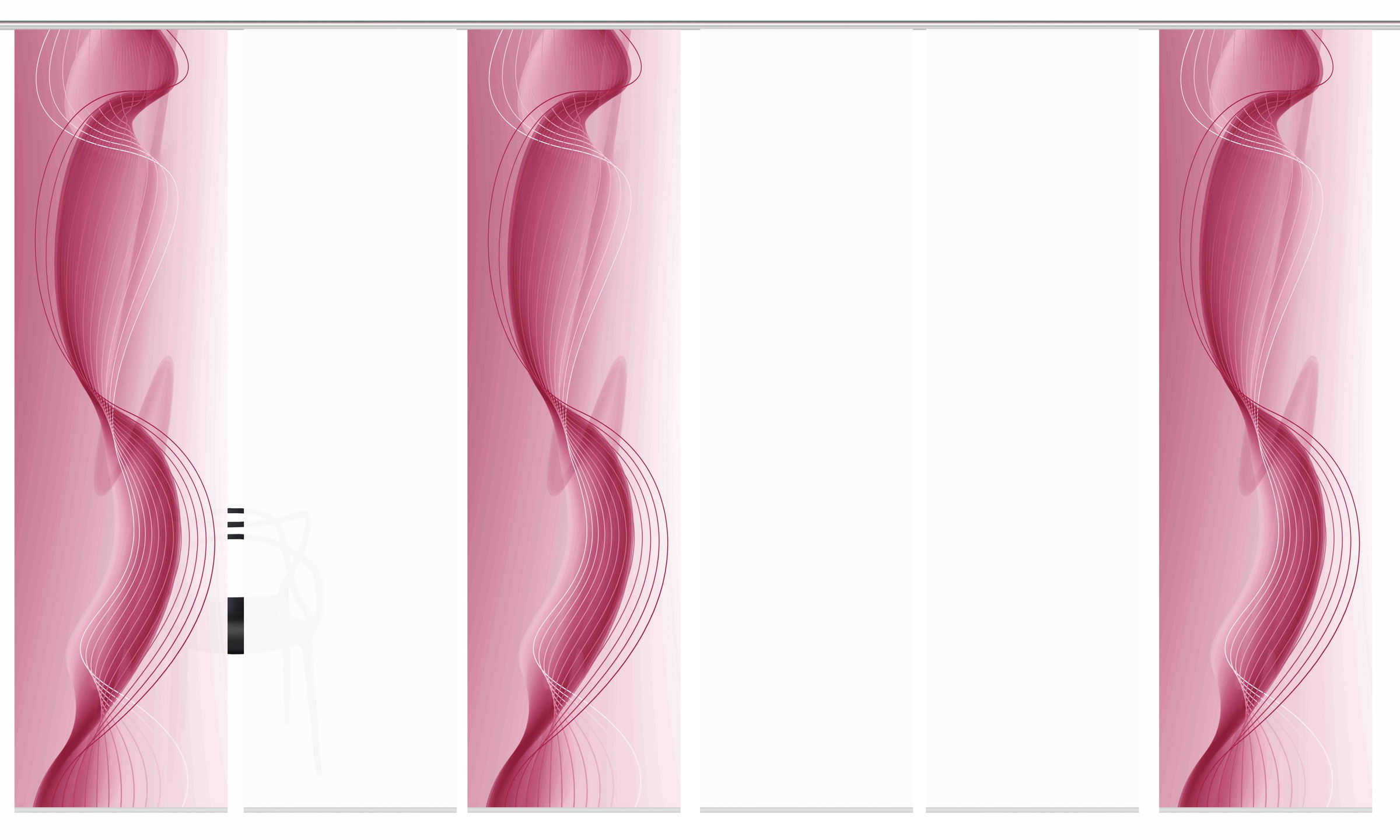 HOME WOHNIDEEN Schiebegardine »FILIZ 6er SET« Paneelwagen 6 Stk. tlg. Schiebevorhang Digidruck 6er Set FILIZ