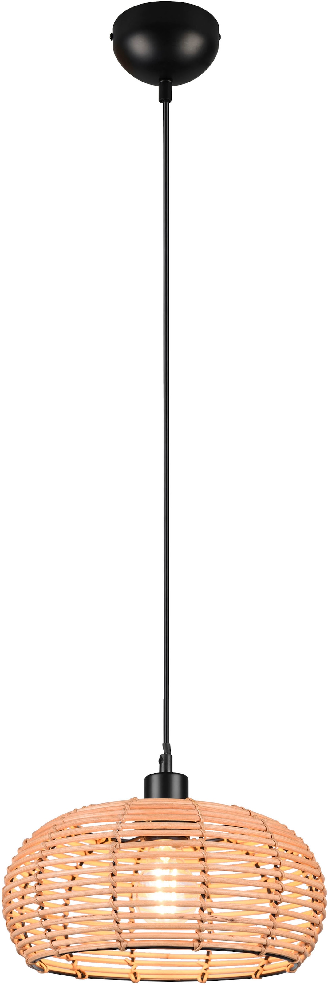 TRIO Leuchten Pendelleuchte »Inga«, mit höhenverstellbar Rattan flammig-flammig, in Optik, exkl Korbgeflecht 1 | Garantie XXL Jahren 3 Hängelampe online kaufen 1xE27