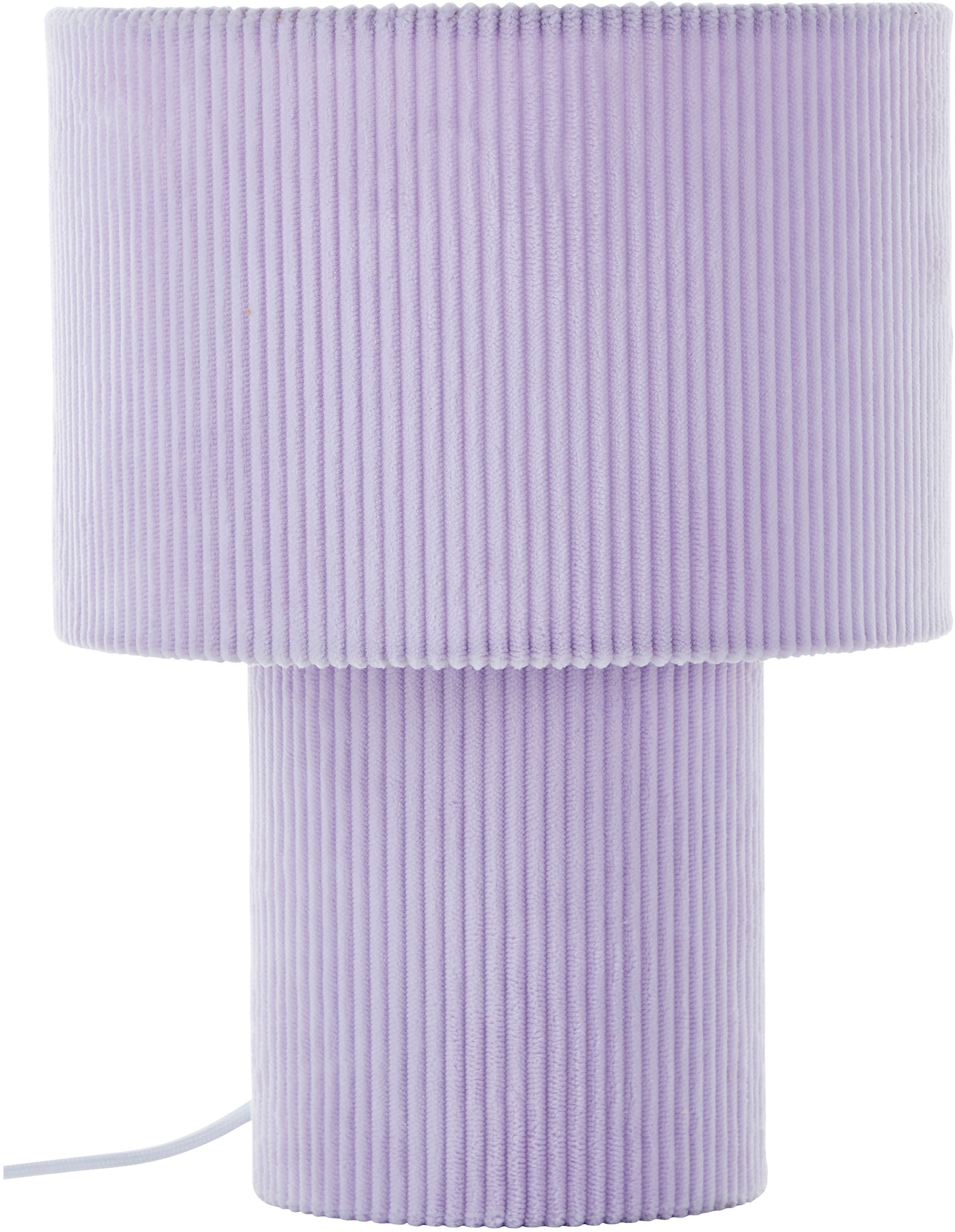 LeGer Home by Lena Gercke Tischleuchte »Kathleen Cordleuchte«, 1 flammig, Cordstoff, H 30 cm, Ø 23 cm, E27, Cord, Stoffleuchte, Tischlampe