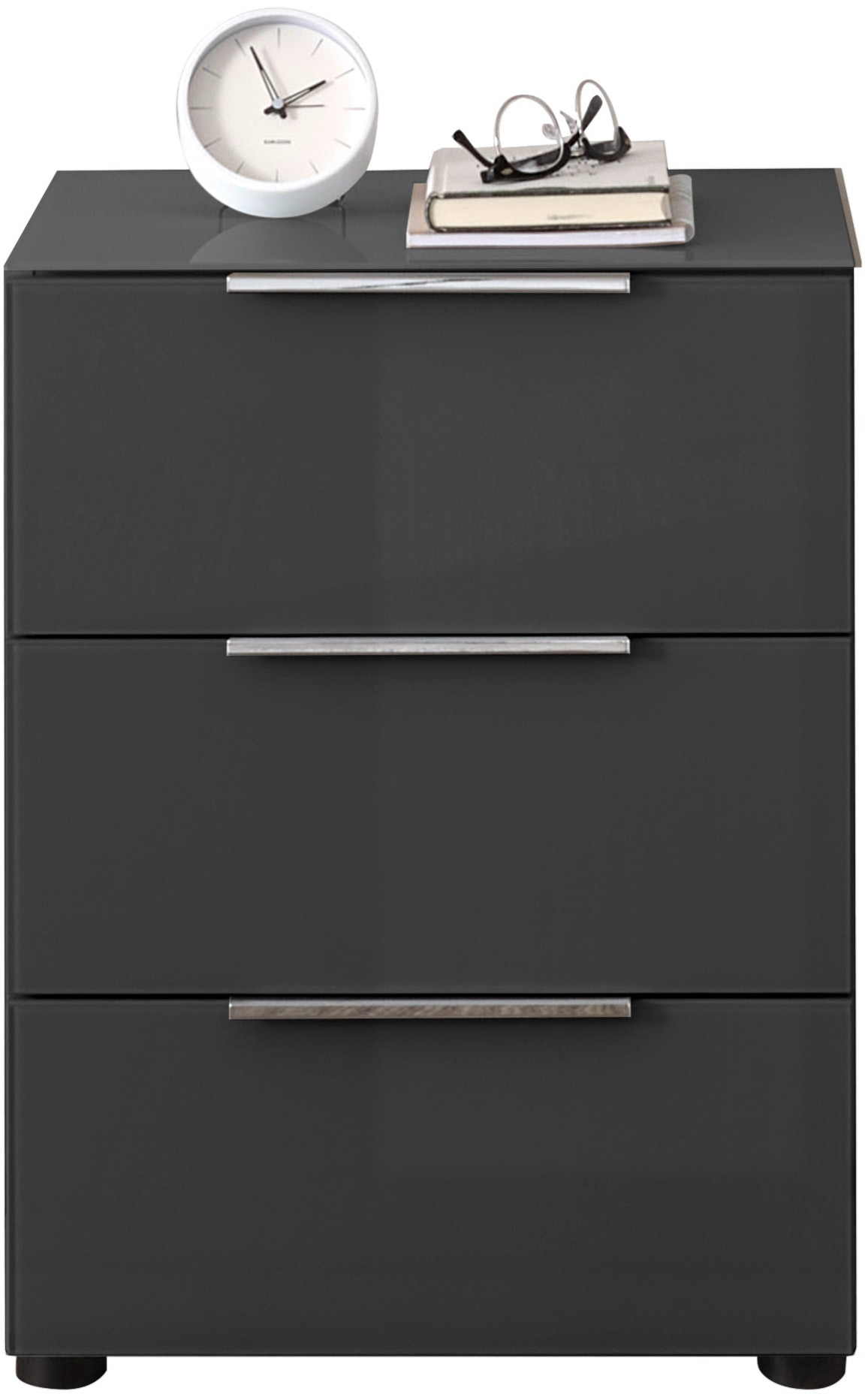 HBZ Nachtkommode »Santorin Nachtkonsole, BxHxT 45x61x40 cm«, (1 St.), Breite 45cm, Softclose für Schubkästen, Melaminbeschichtung