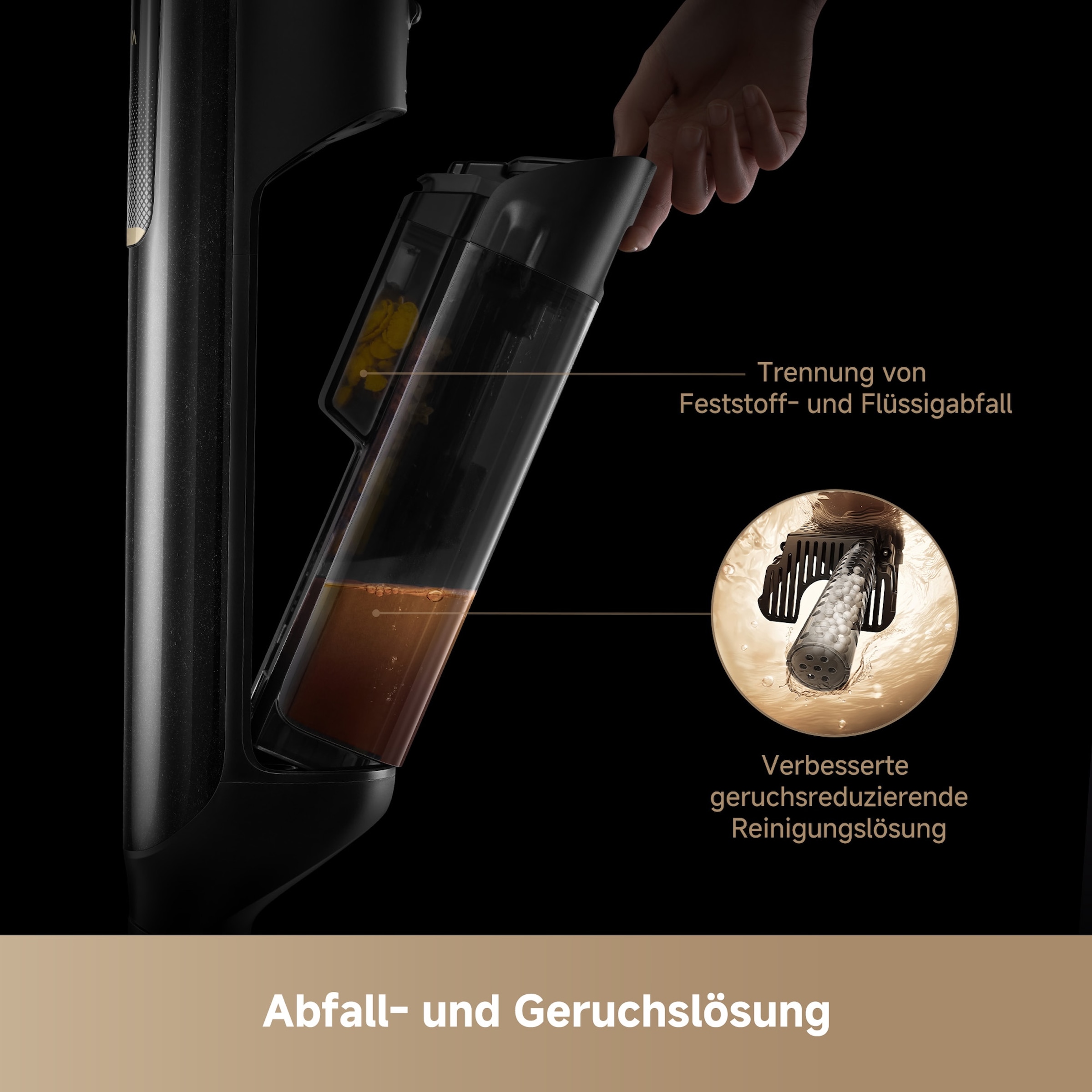 Mova Nass-Trocken-Sauger »M50 Ultra, KI-Reinigung,« Klappbares 180°-Design, selbstreinigende Bürste, 22.000Pa Saugkraft