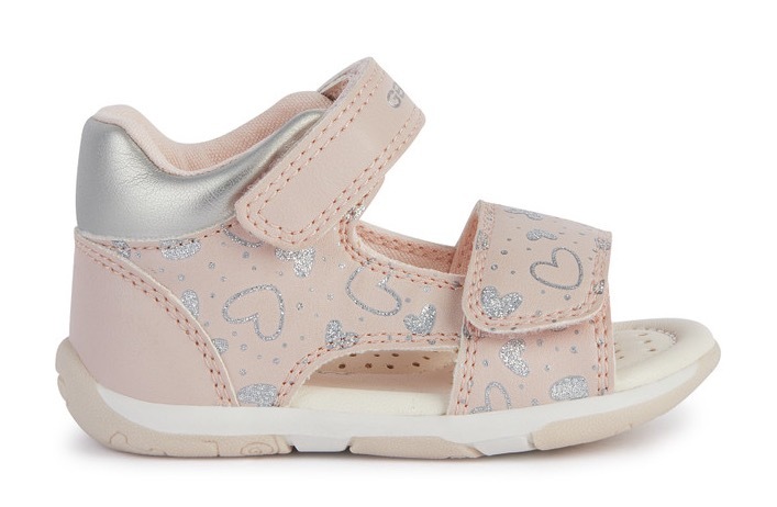 Geox Lauflernschuh »B SANDAL TAPUZ GIRL«, Sandale, Klettschuh, Babyschuh mit Klettverschlüssen