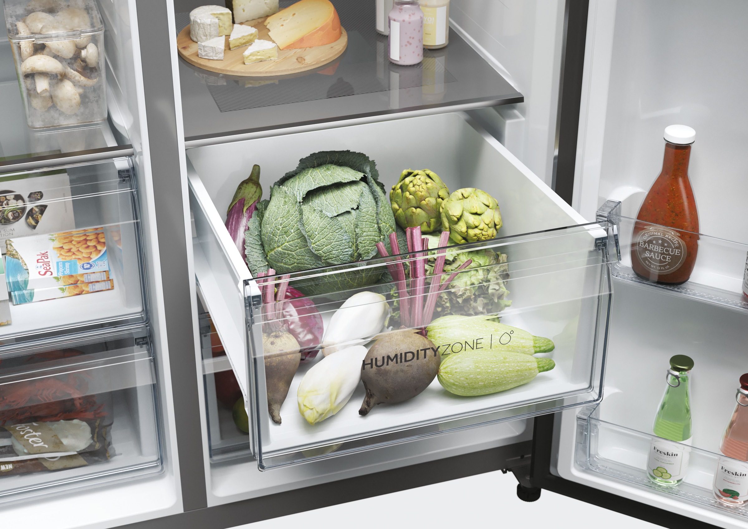Haier Side-by-Side SBS SERIES 7 »HSW79F18CIMM«, Smart Home: Optionale Steuerung per App und Wi-Fi