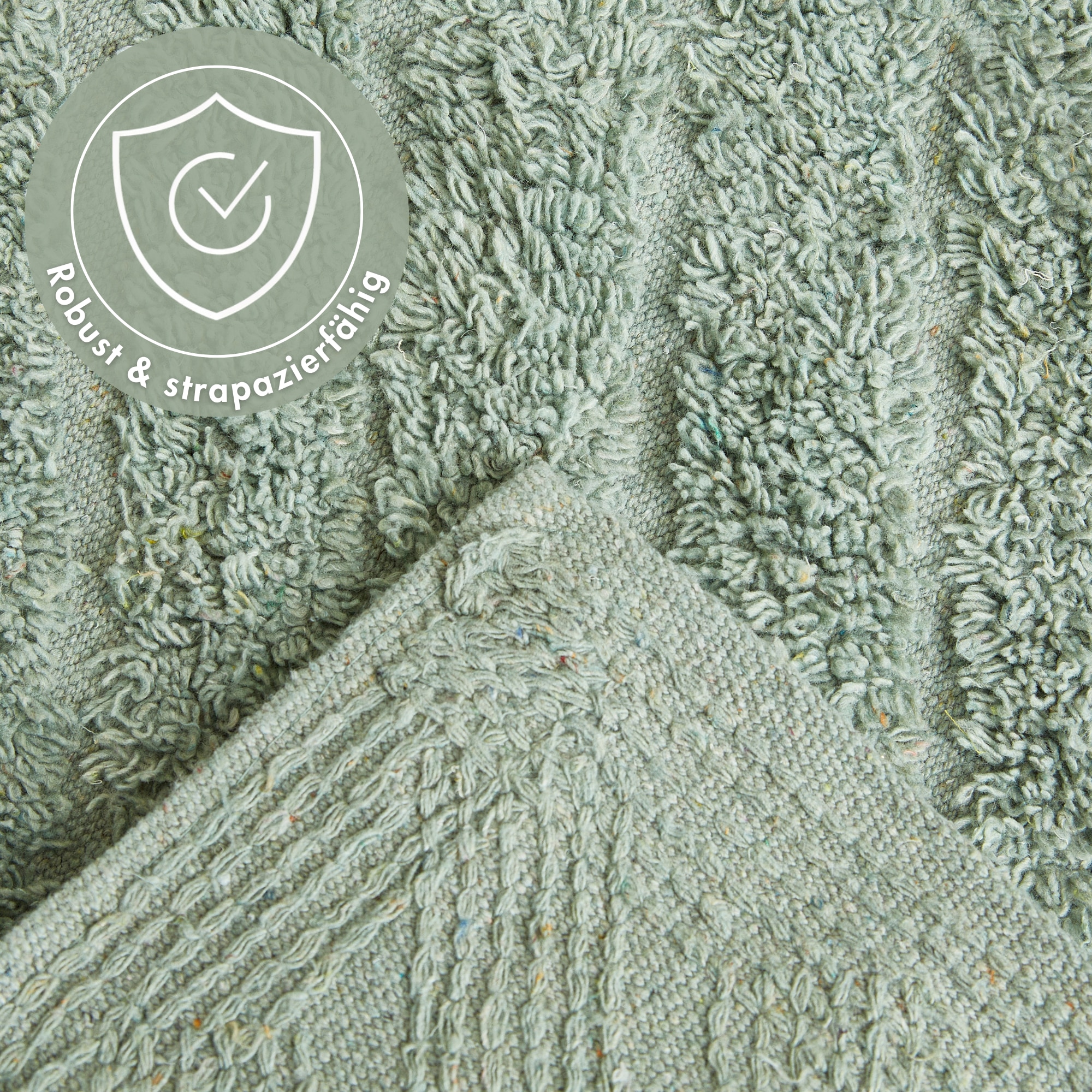 Andiamo Badematte »Havanna, 50x80 cm« Höhe 7,5 mm fußbodenheizungsgeeignet | schnell trocknend Badteppich, Uni Farben, Hoch-Tief Effekt, verschiedene Designs