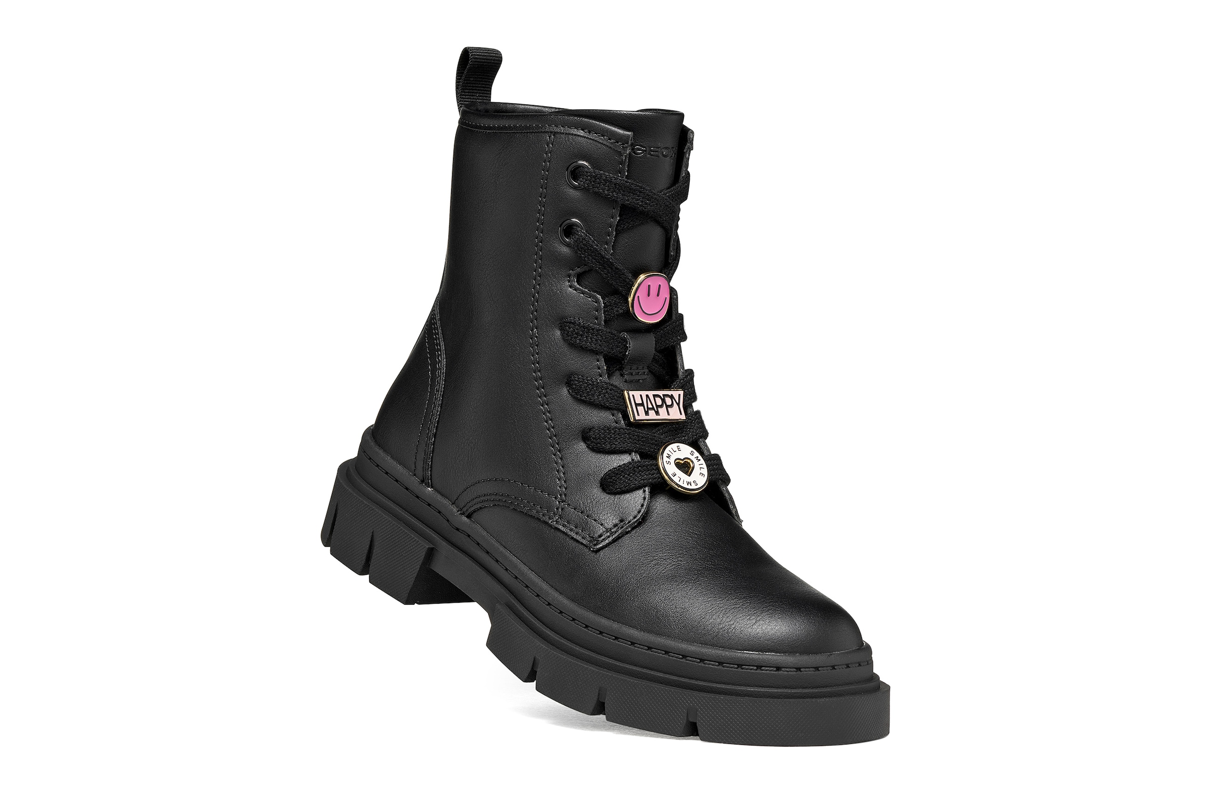 Geox Schnürboots »J KARSYN GIRL«  Stiefelette mit Pins, Größenschablone zum Download