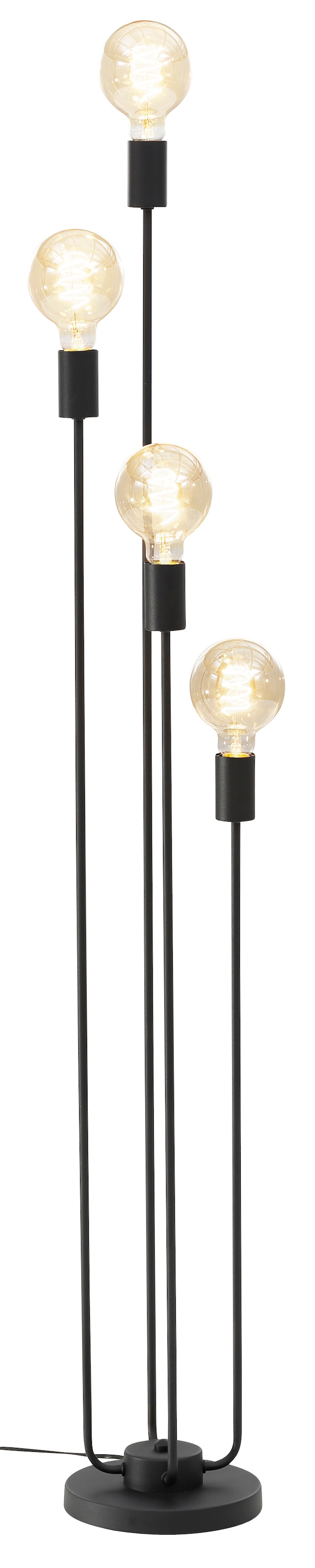 Leonique Stehlampe »Jarla«, Fassungen, online Garantie Höhe | mit 4 137 XXL mit cm Stehleuchte goldfarbenen/schwarzen 3 flammig-flammig, Jahren kaufen