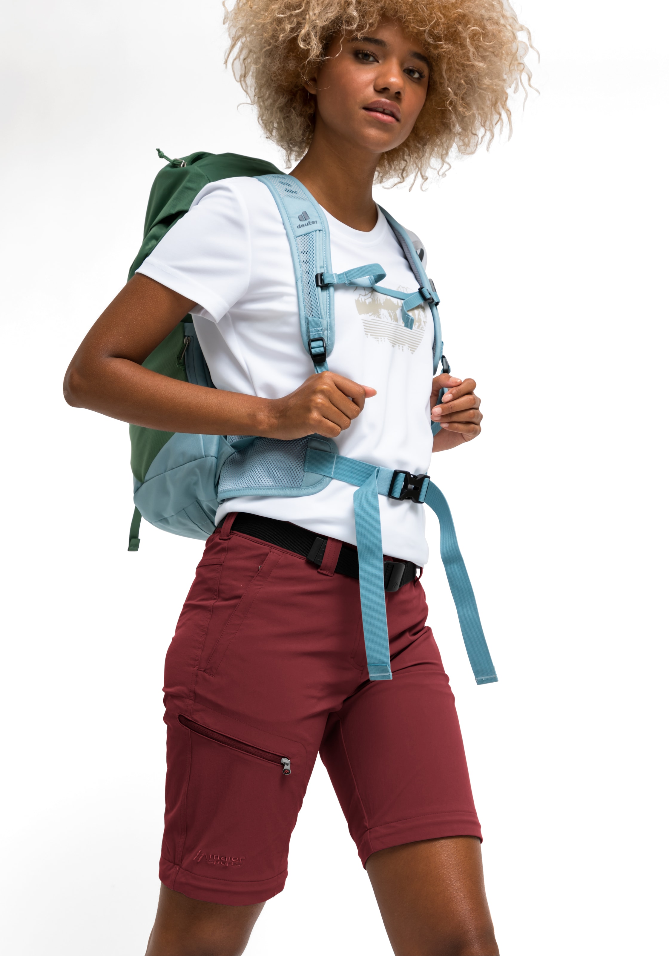 Maier Sports Outdoorhose »Nata«  Damen Zip-Off Wanderhose, atmungsaktive Trekkinghose, Regular Fit