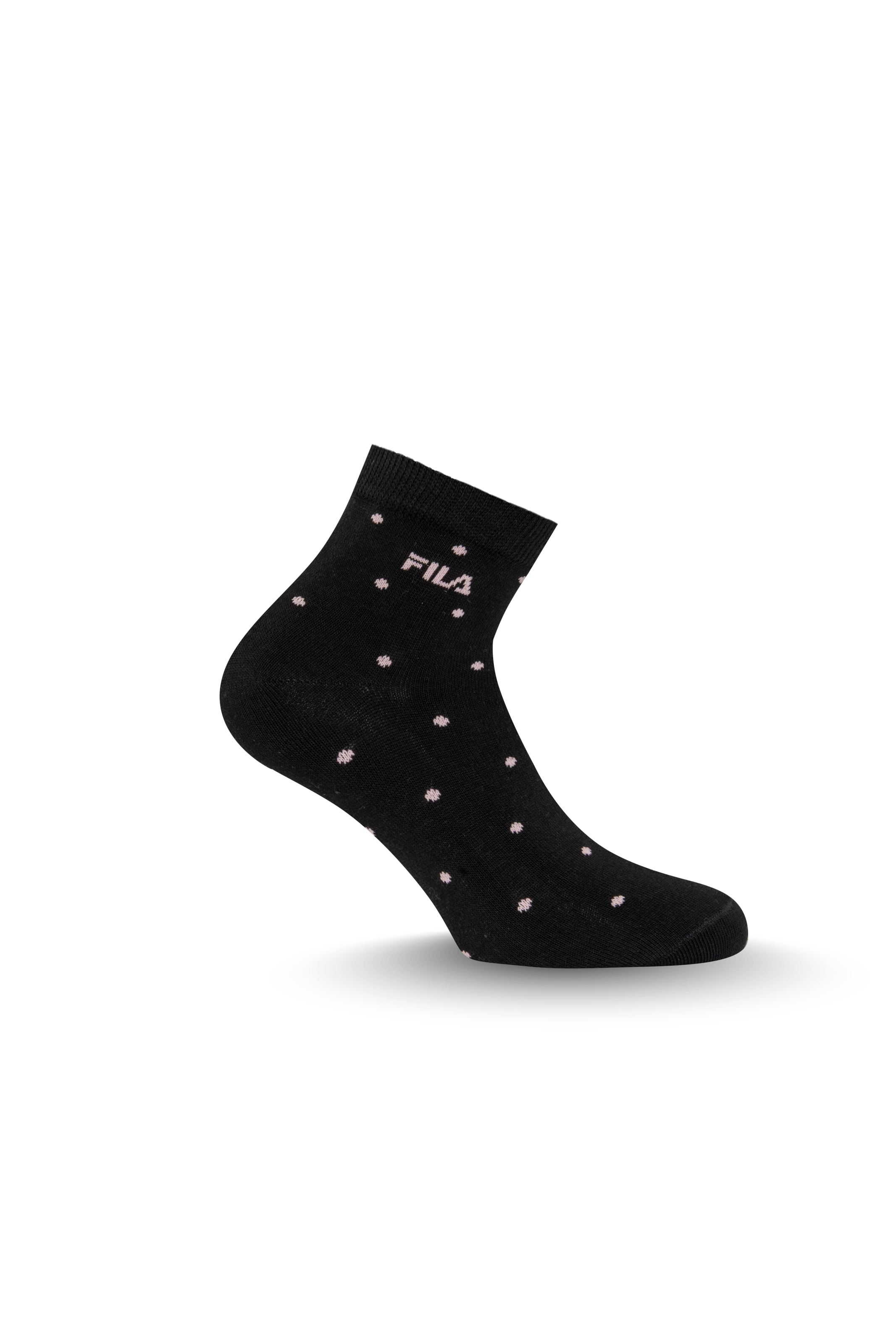 Fila Kurzsocken 3 Paar,  mit schmalem Rippenbündchen, gepunktet, Cotton-Mix