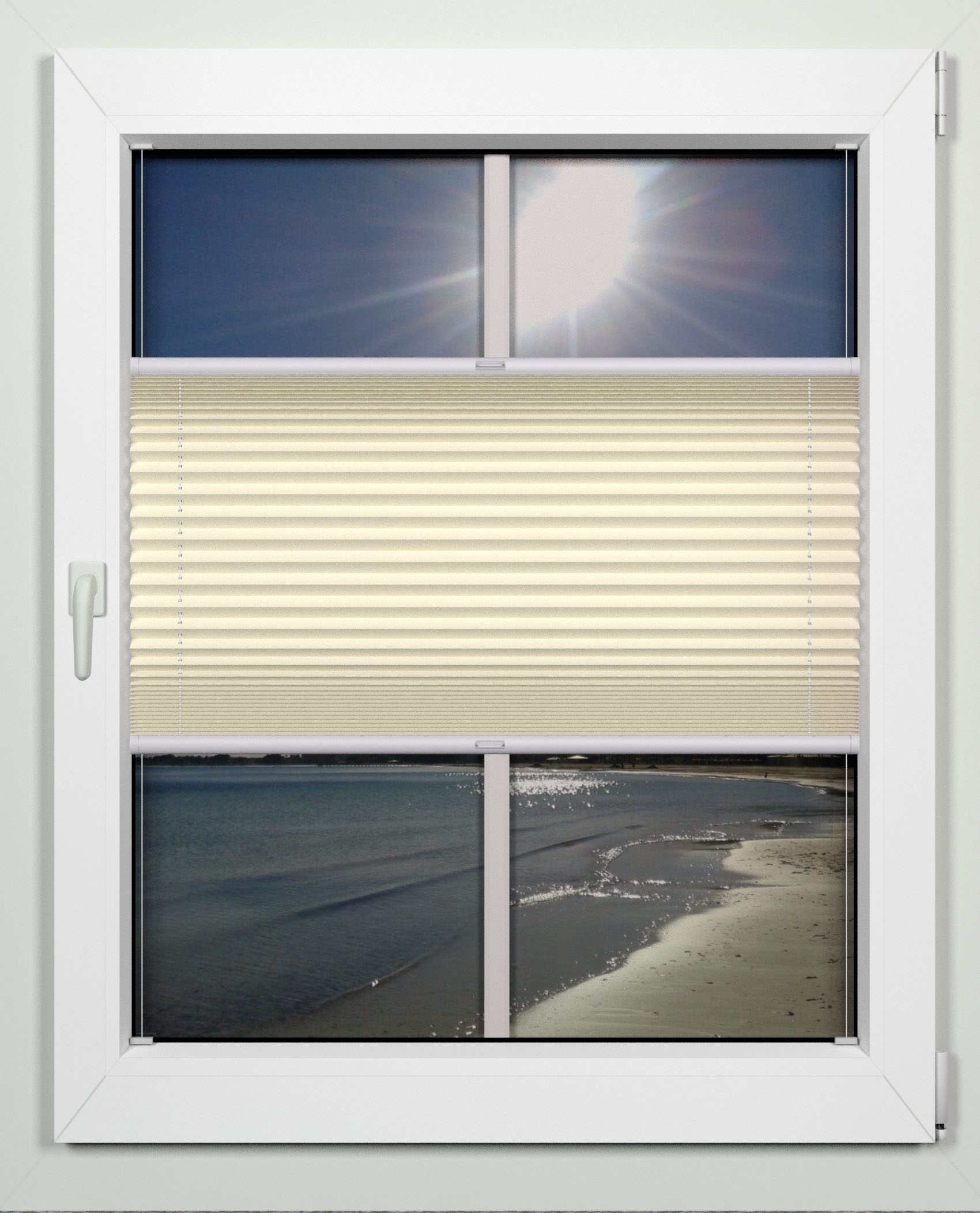 indeko Plissee »superior« verdunkelnd energiesparend mit Bohren verspannt nach Maß