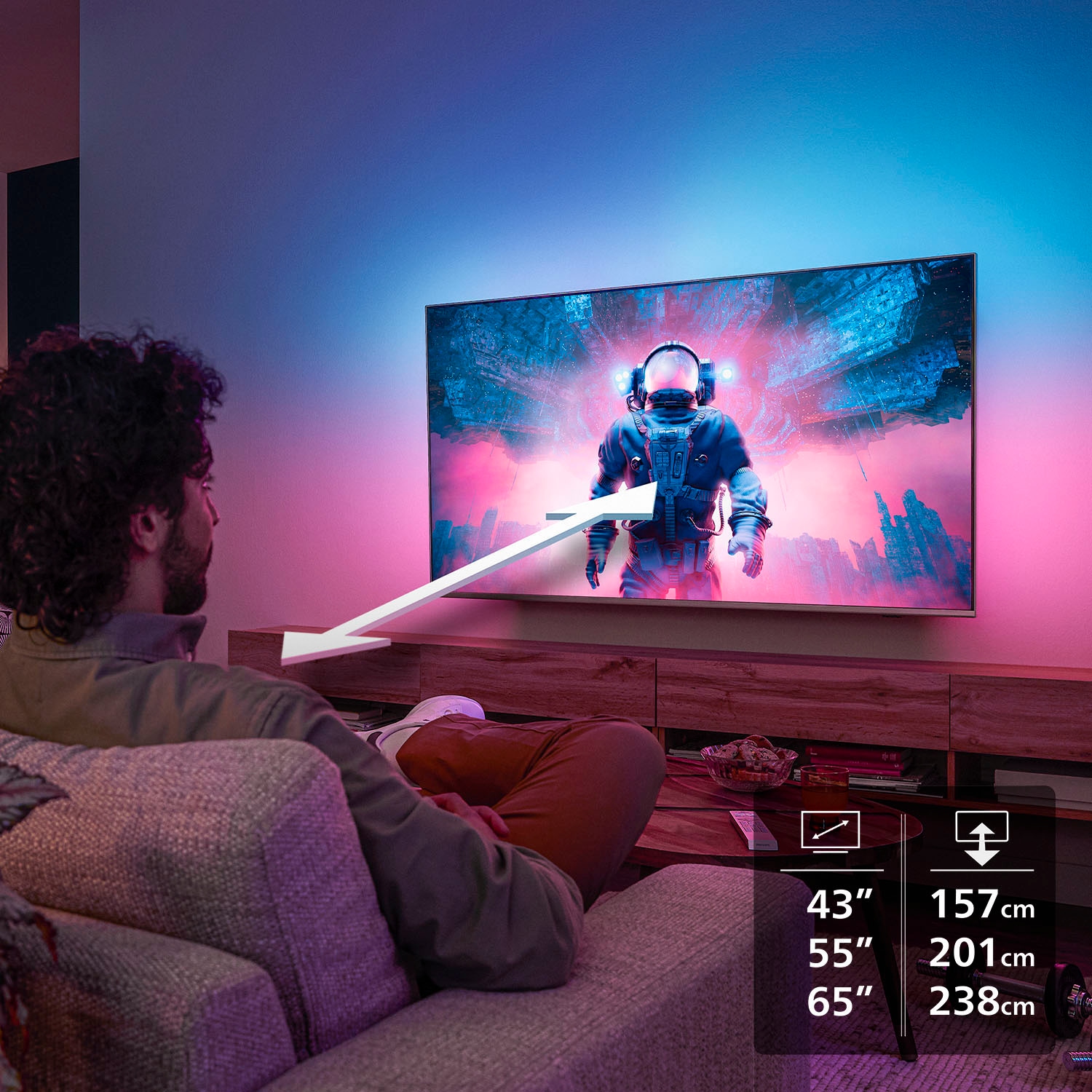 Philips QLED-Fernseher »43PUS8600/12«, 4K Ultra HD, Smart-TV
