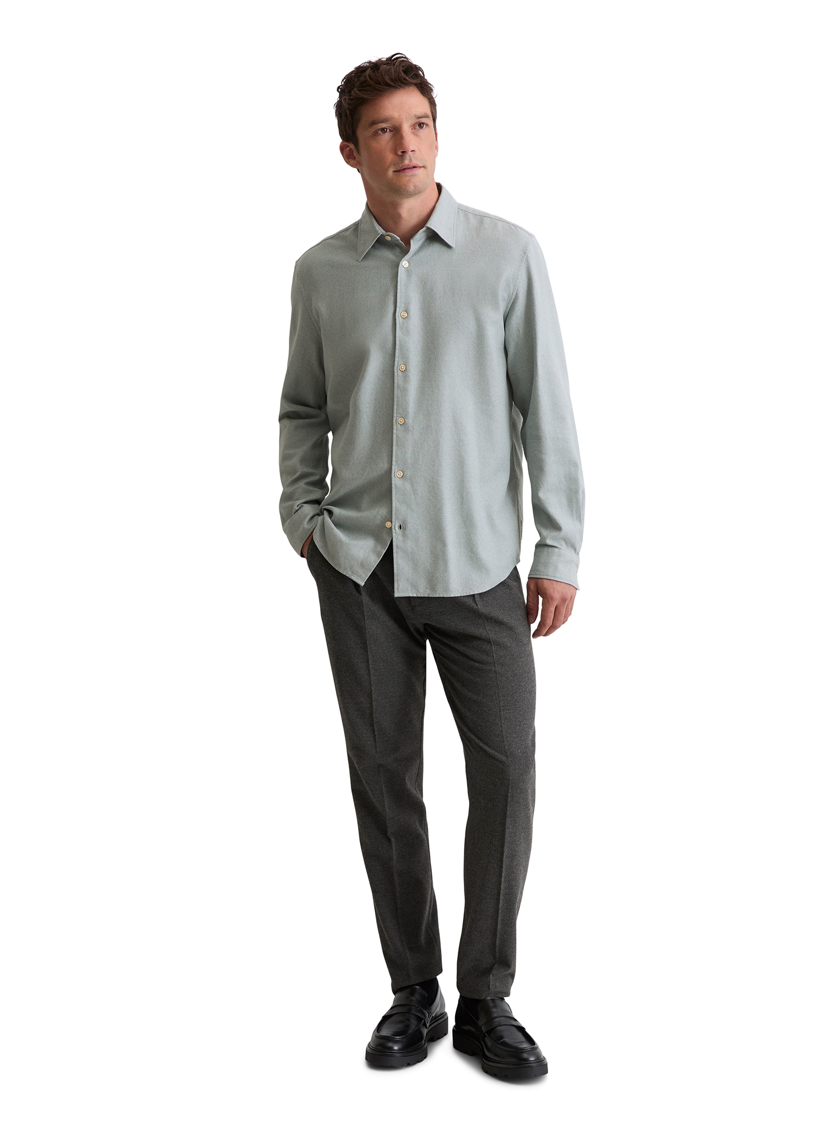 Marc O'Polo Businesshemd sanft meliert