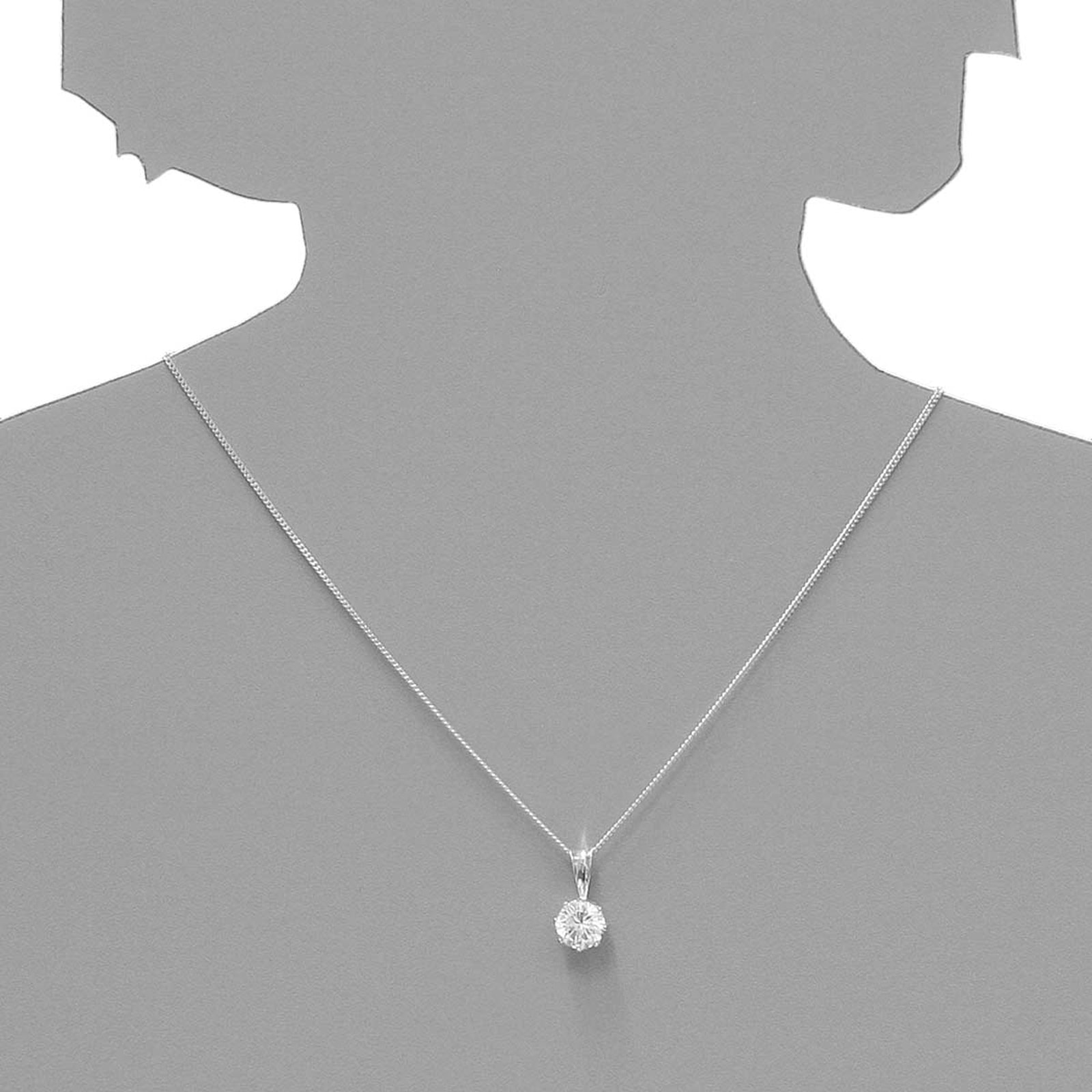 OSTSEE-SCHMUCK Kette mit Anhänger »- Folina 9 mm - Silber 925/000 - Zirkonia«