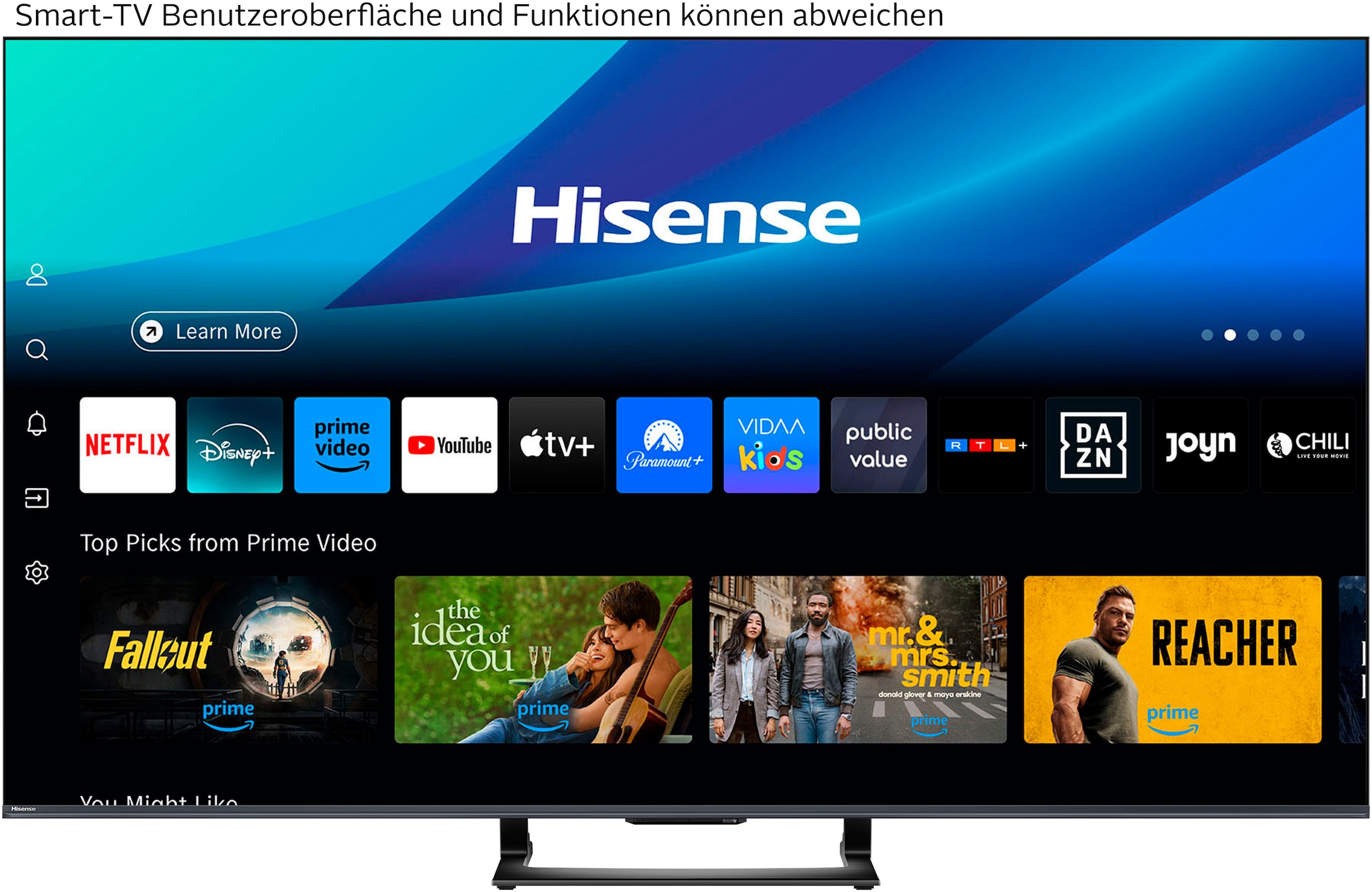 Hisense QLED Mini LED-Fernseher »50U7Q«, 4K Ultra HD, Smart-TV, 4K UHD Mini LED