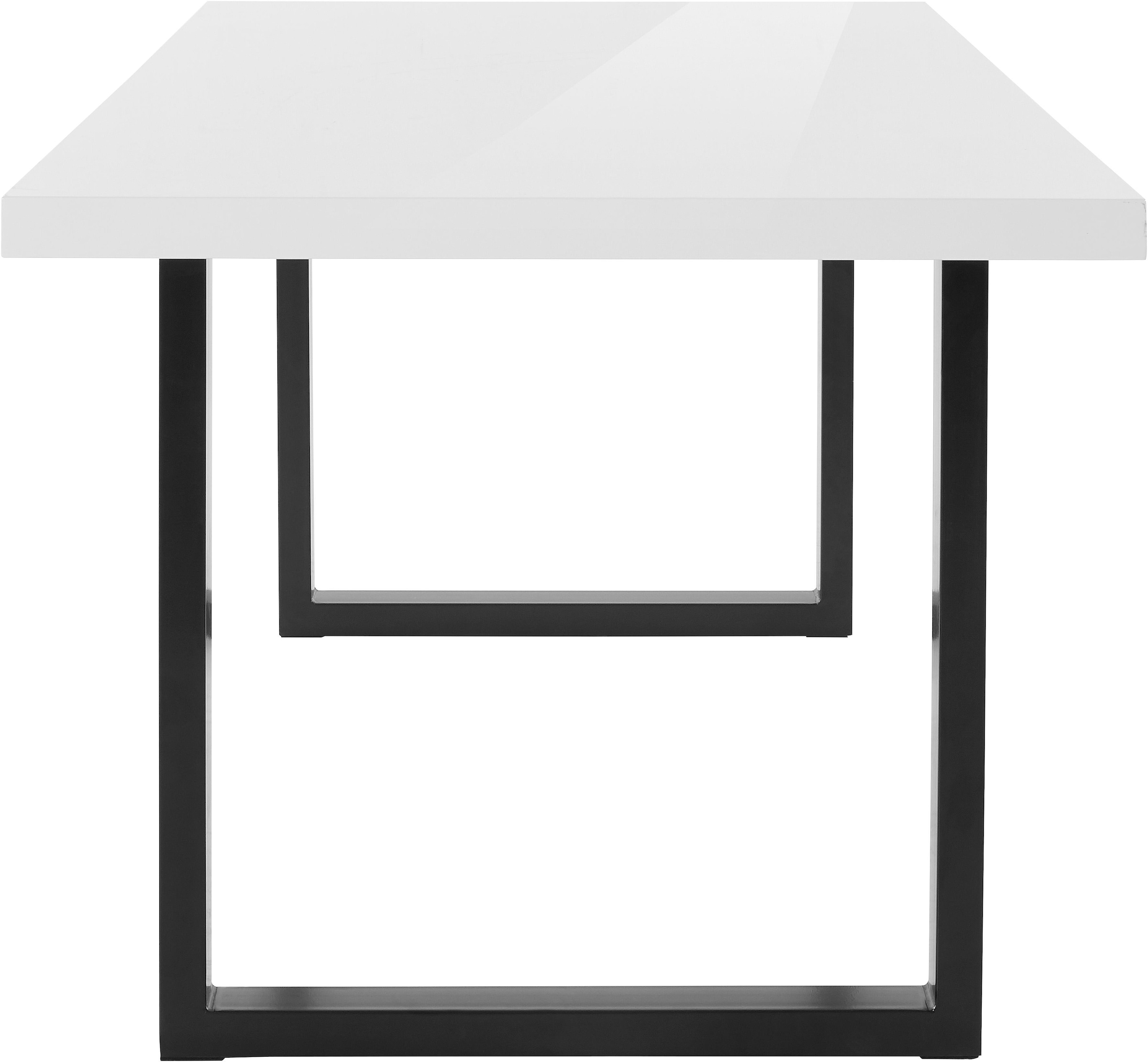 Paroli Esstisch »Manger« Breite 180 cm, mit U-Gestell aus Metall in schwarz