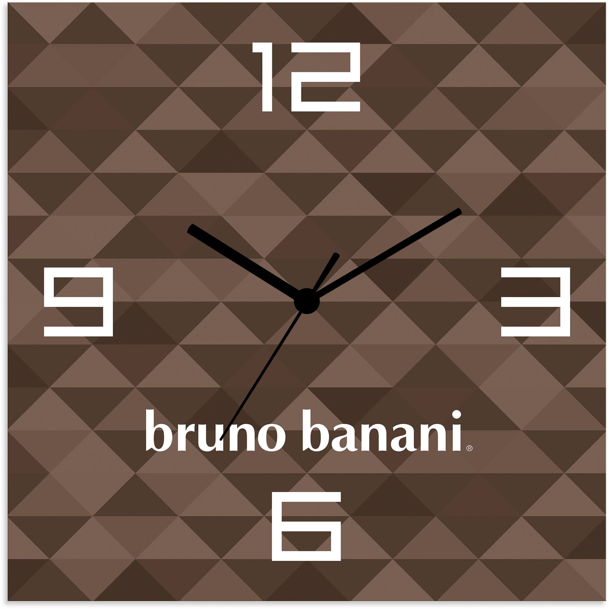 Bruno Banani Wanduhr »Wild Triangle« analog, 30 cm