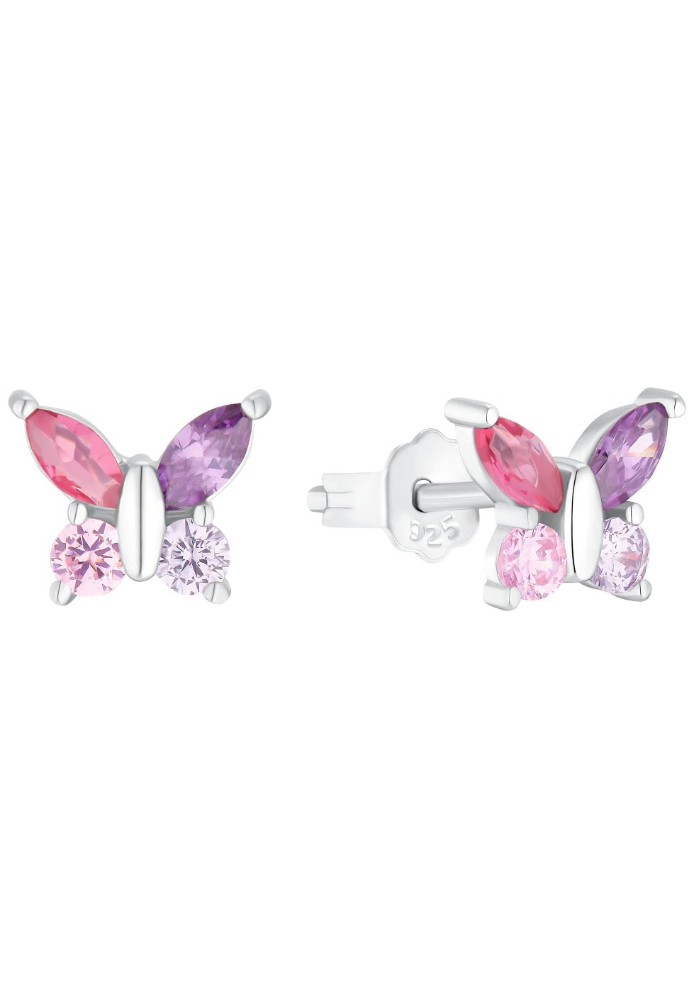 Amor Paar Ohrstecker »Schmetterling« mit Zirkonia (synth.)