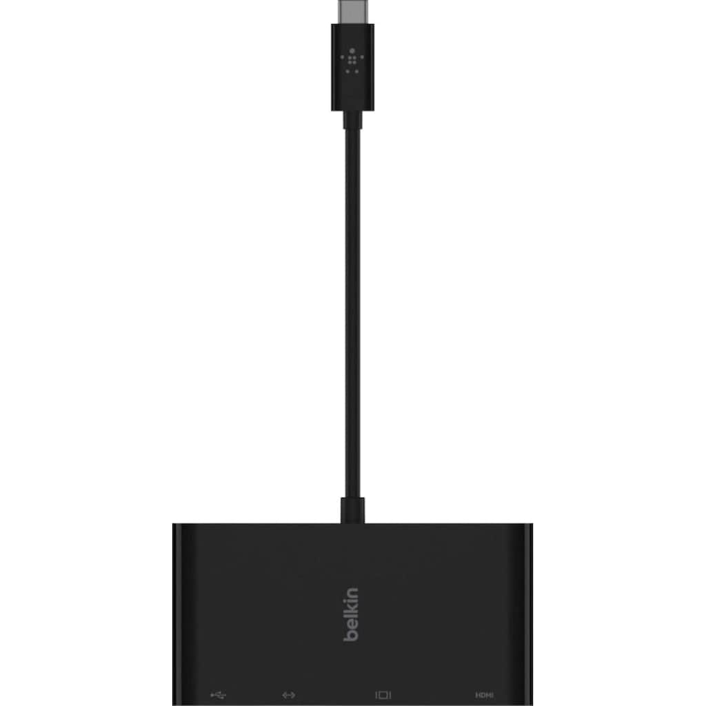 Belkin Video-Adapter »USB-C-Multimedia-Adapter«, USB-C zu HDMI-RJ-45 (Ethernet)-VGA-USB 3.0 Typ A, 15 cm