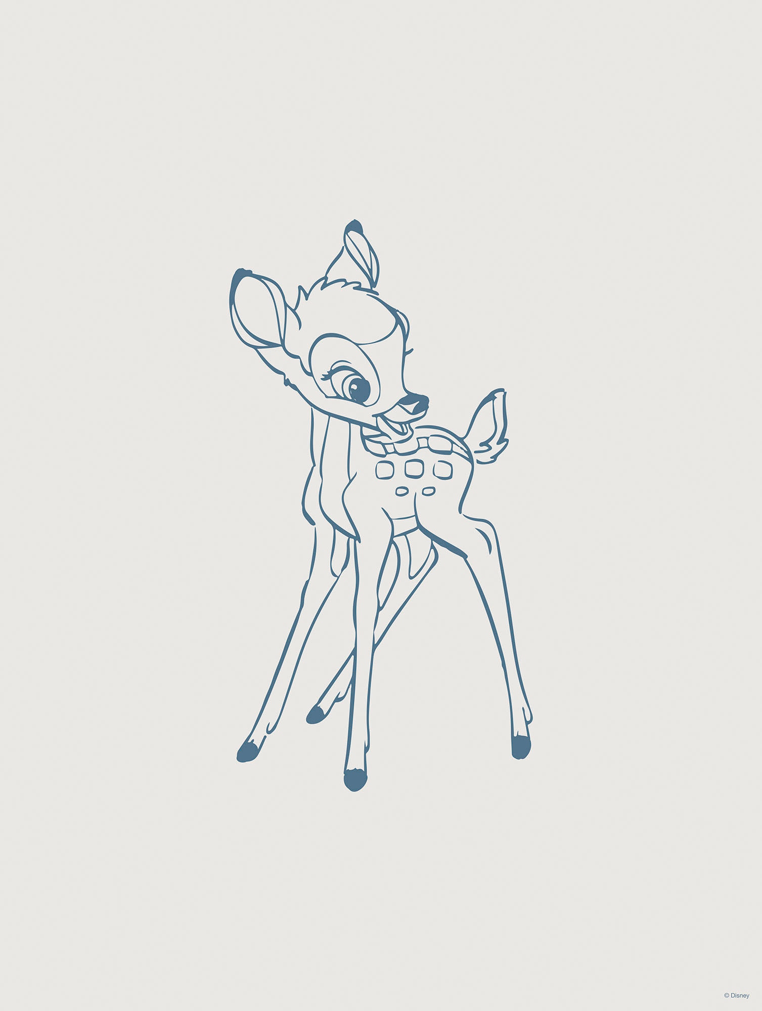 KOMAR Poster d'Art Disney Bambi - 30 x 40 cm