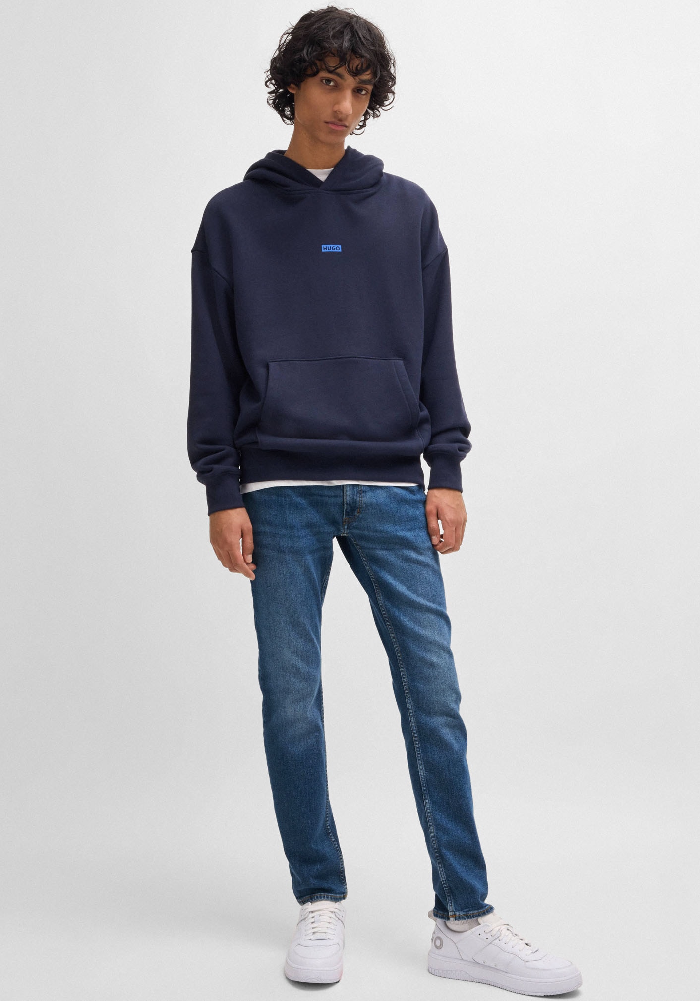 HUGO Blue Slim-fit-Jeans »Zane«, mit angesetztem Bund