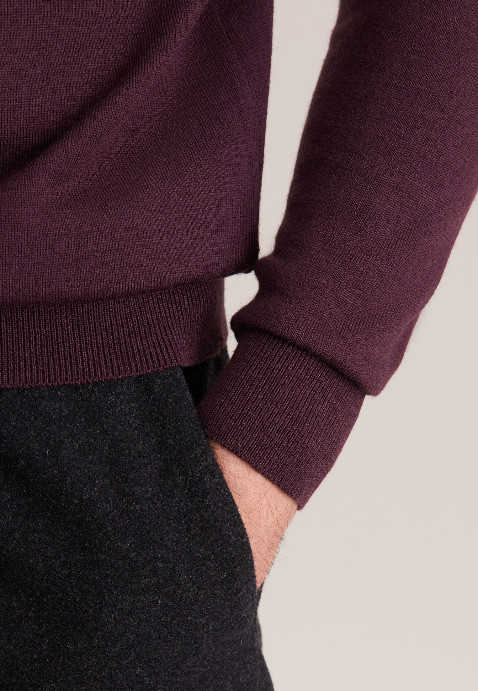 seidensticker Strickpullover »Schwarze Rose«, 1/1 Rundhals Uni
