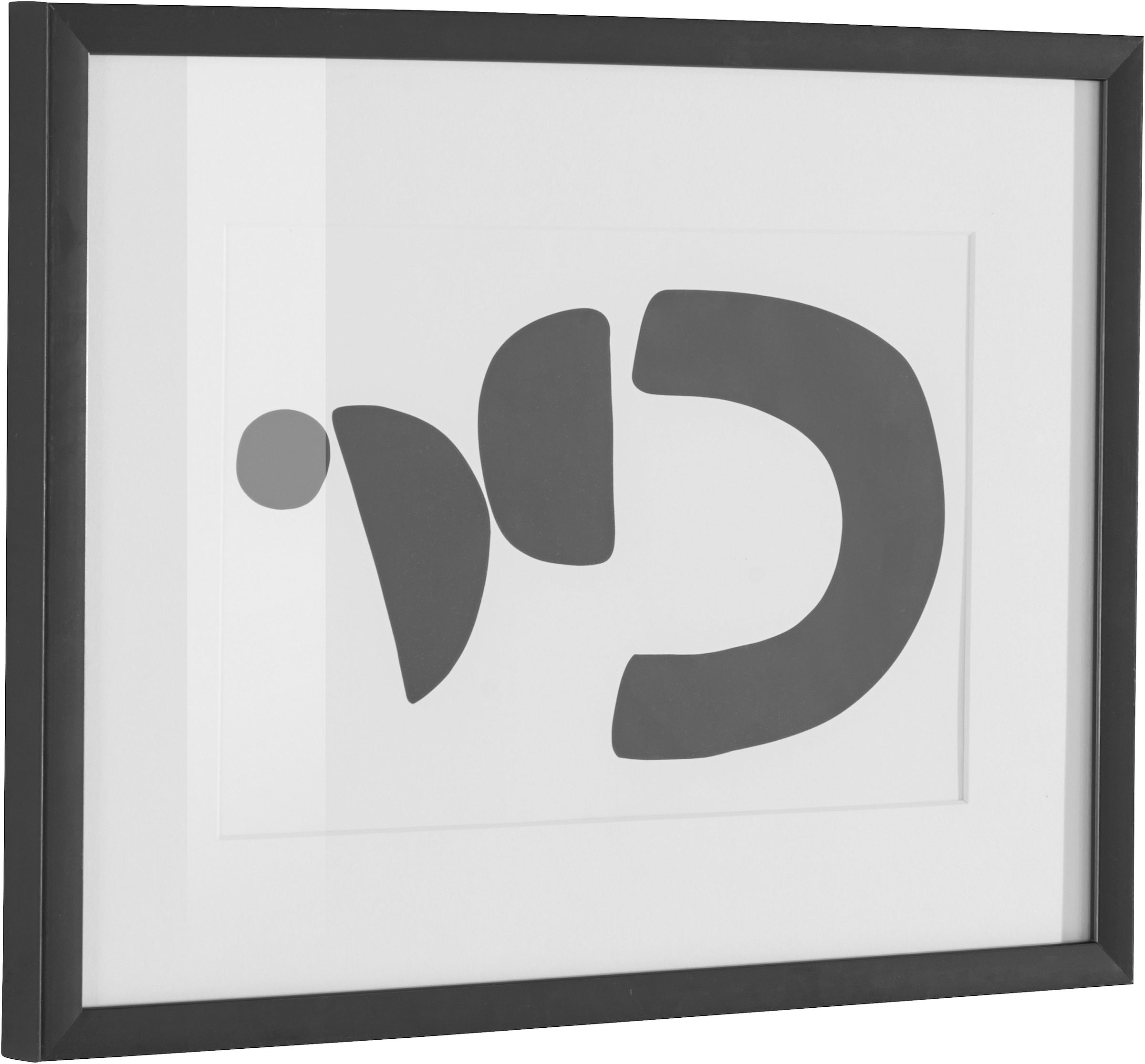 LeGer Home by Lena Gercke Bild »Black is Beautiful II« Abstrakt | Kunst | Modern | Schwarz-Weiß 1 Stk. tlg. HD Premium Poster-Druck inkl. Holzrahmen