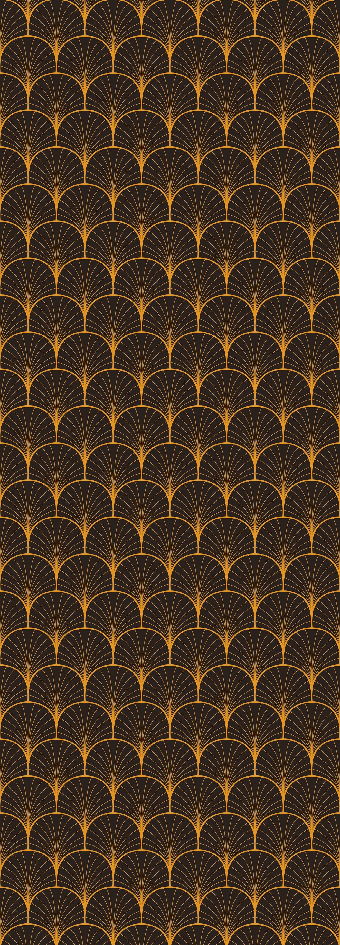 queence, Vinyltapete »Hemke« Farbverlauf abstrakt bedruckt gemustert glatt 90x250cm, selbstklebend, kinderleichte Anbringung, , Sticker, gold, Vinyl, 