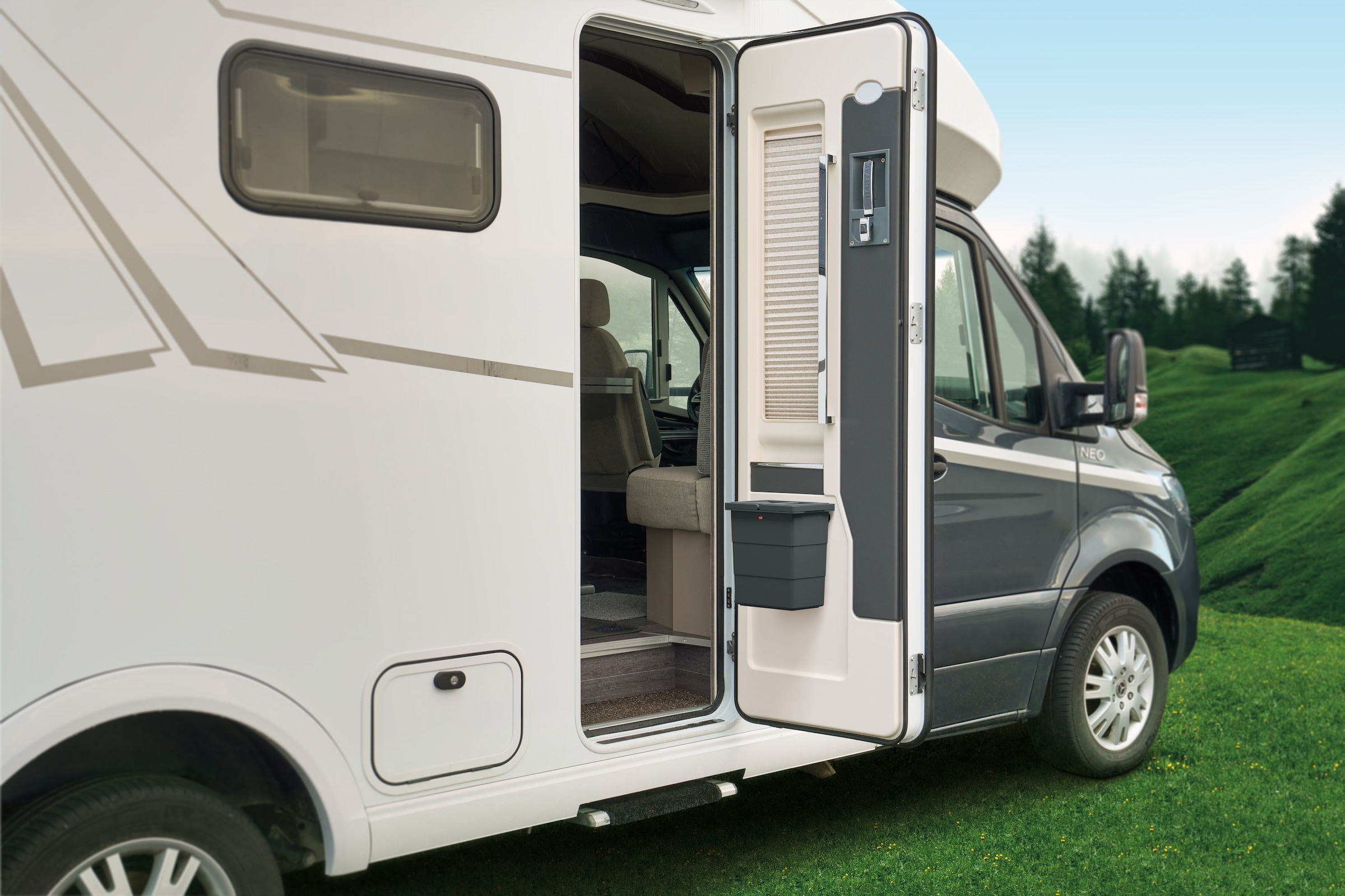 Hailo Mülleimer »FLEXBOX S« 1 Behälter Kunststoff, geruchsdichter Deckel, 7 Liter